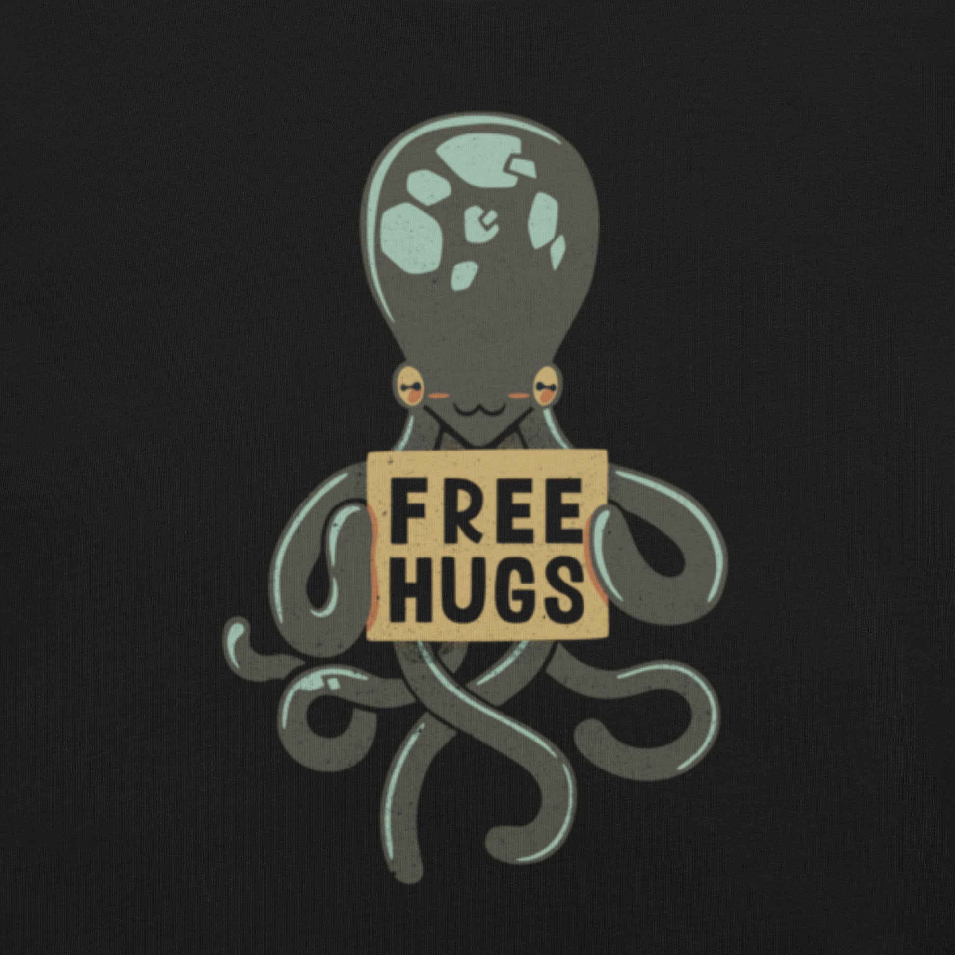 Free Hugs Octopus T-Shirt Geek Nerd