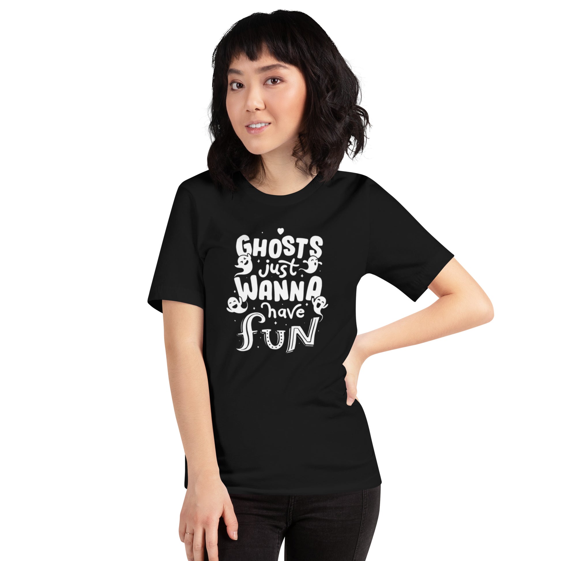 Ghosts Just Wanna Have Fun T-Shirt Geek Nerd