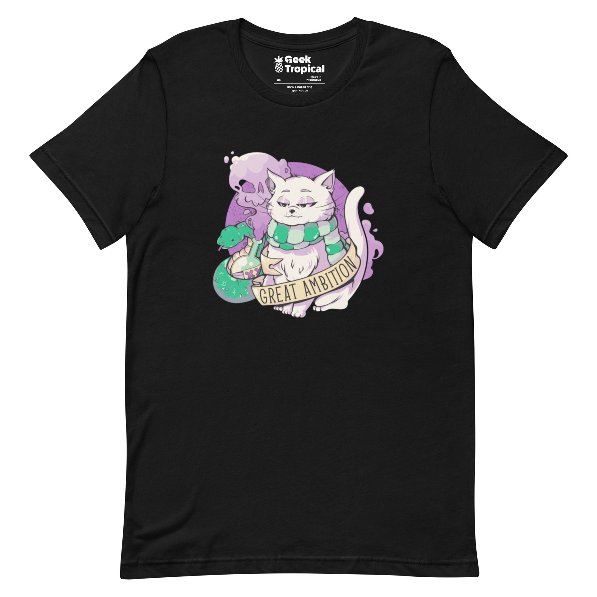 Great Ambition Snake T-Shirt Geek Nerd