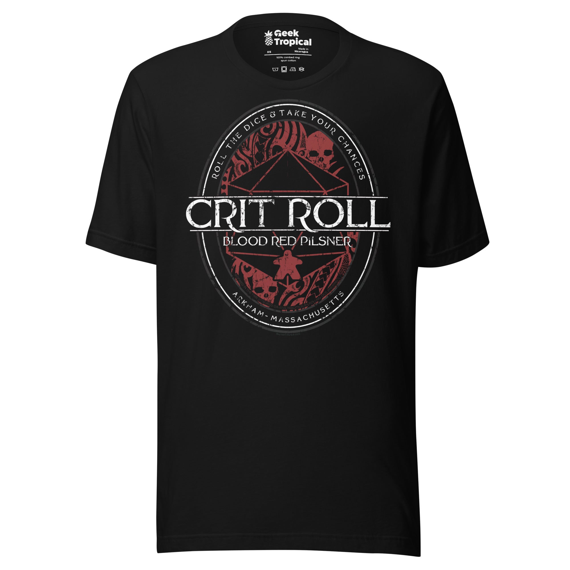 Arkham RPG Crit Roll T-Shirt Geek Nerd Advertise to Meta dnd & rpg print Fantasy Prints