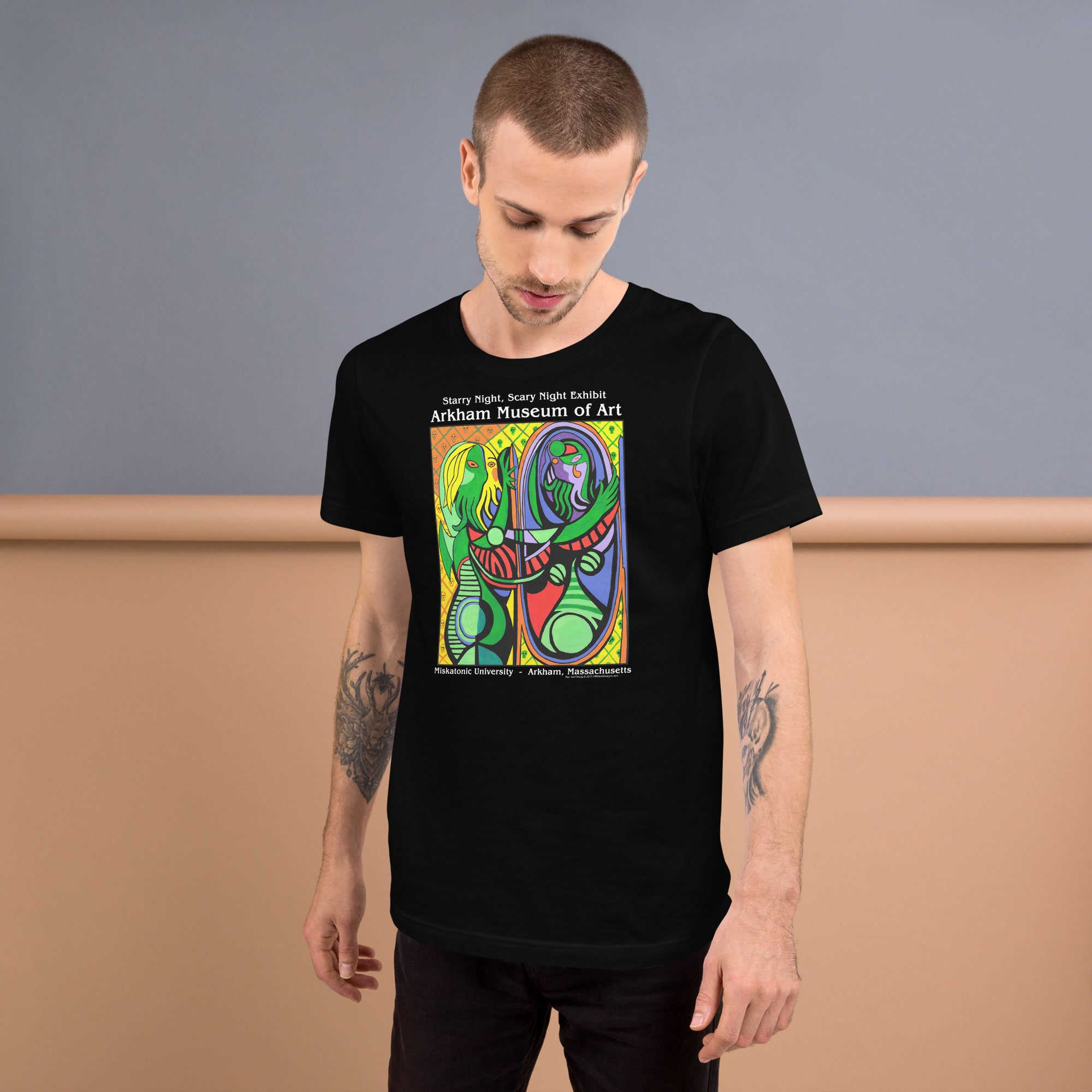 Arkham Musuem of Art Cthulhu T-Shirt Geek Nerd Advertise to Meta Book Prints Fantasy Prints