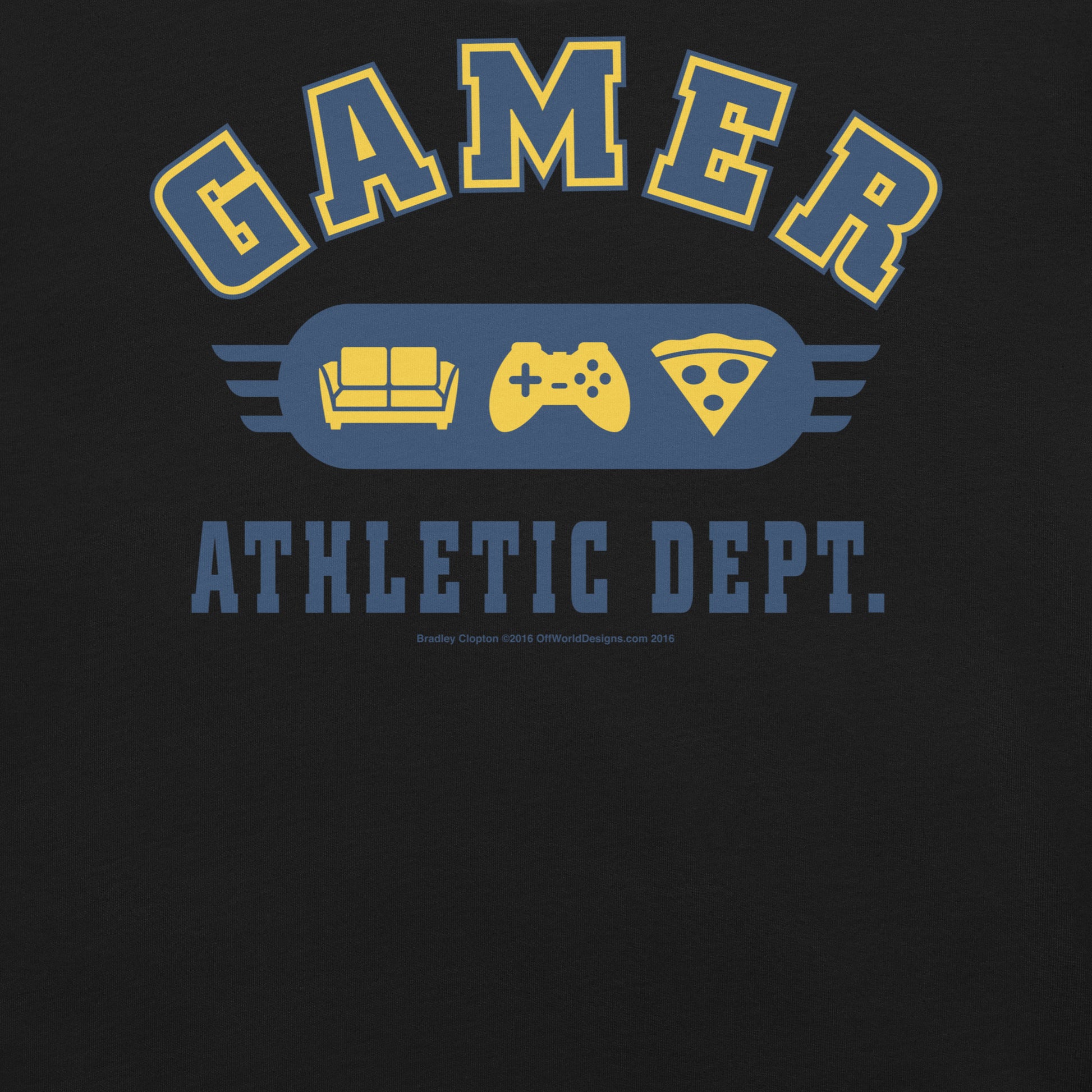 Gamer Ath Dept t-shirt Geek Nerd Advertise to Meta FLOW DESC WRITING Off World Designs