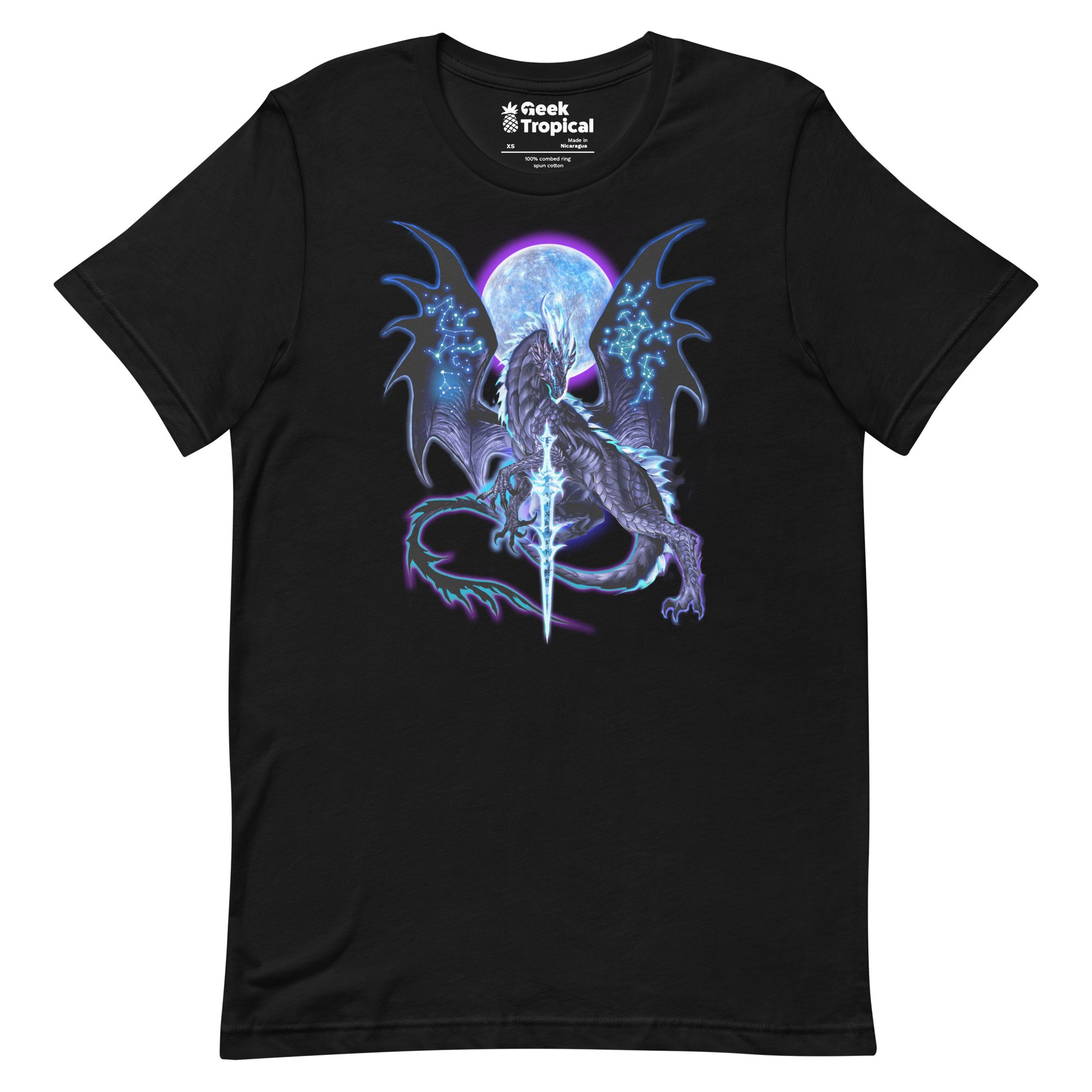 Dragonblade NIGHTBLADE T-Shirt Geek Nerd Advertise to Meta Design by Ruth Thompson dnd & rpg print