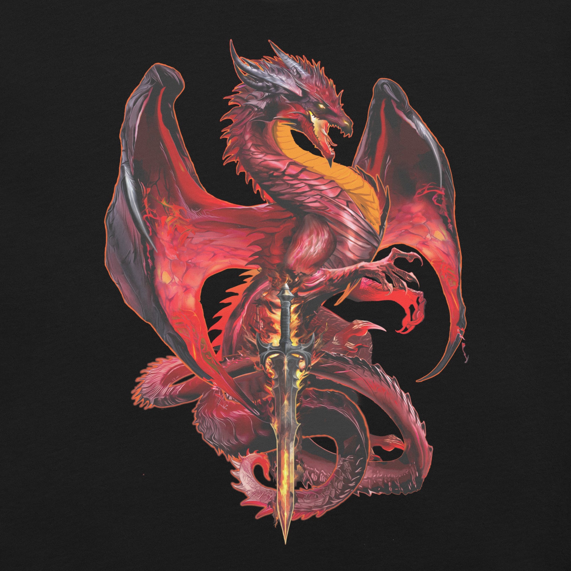 Dragonblade WRATHBLADE T-Shirt Geek Nerd Advertise to Meta Design by Ruth Thompson dnd & rpg print