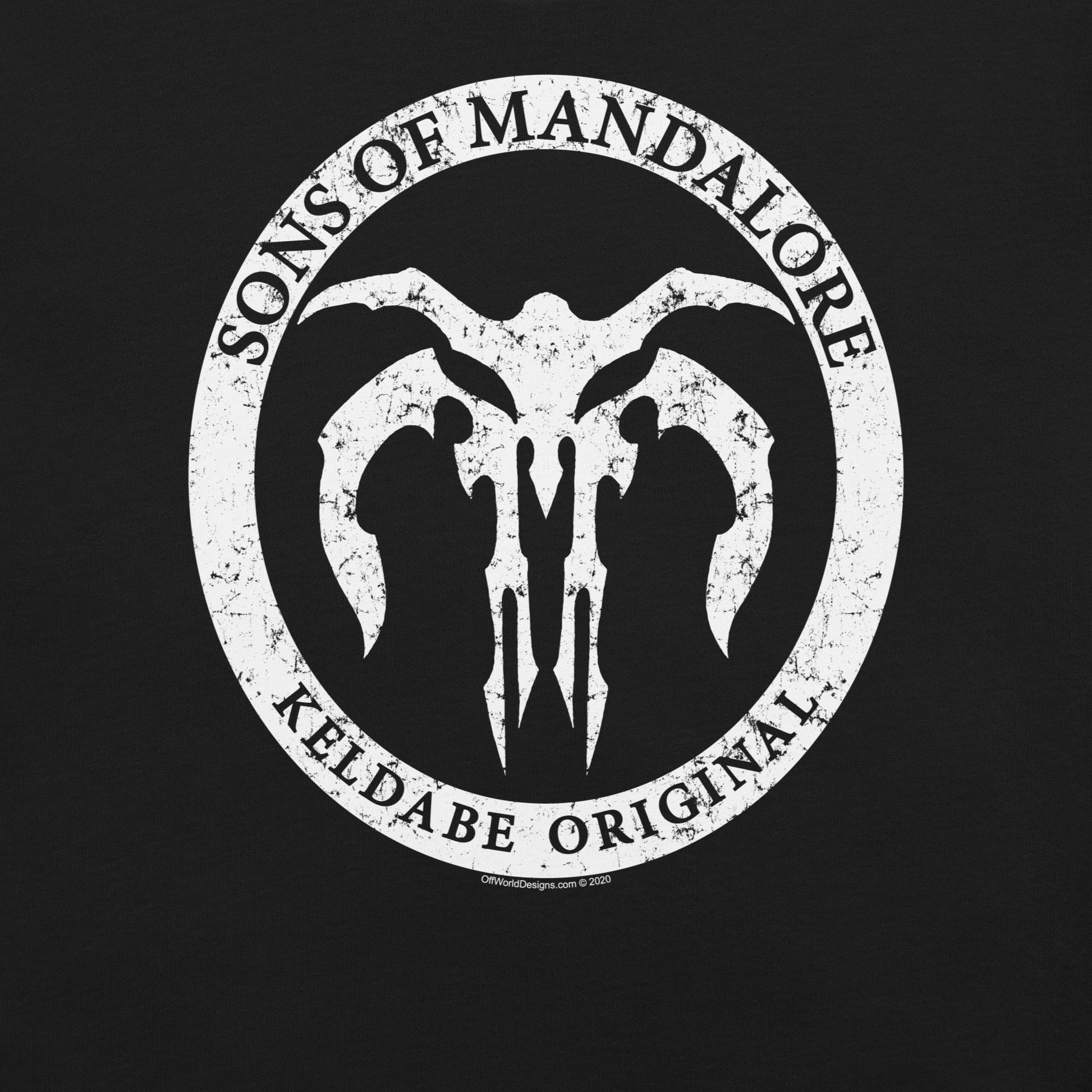 Sons of mandalore t-shirt Geek Nerd Advertise to Meta Fantasy Prints FLOW DESC WRITING