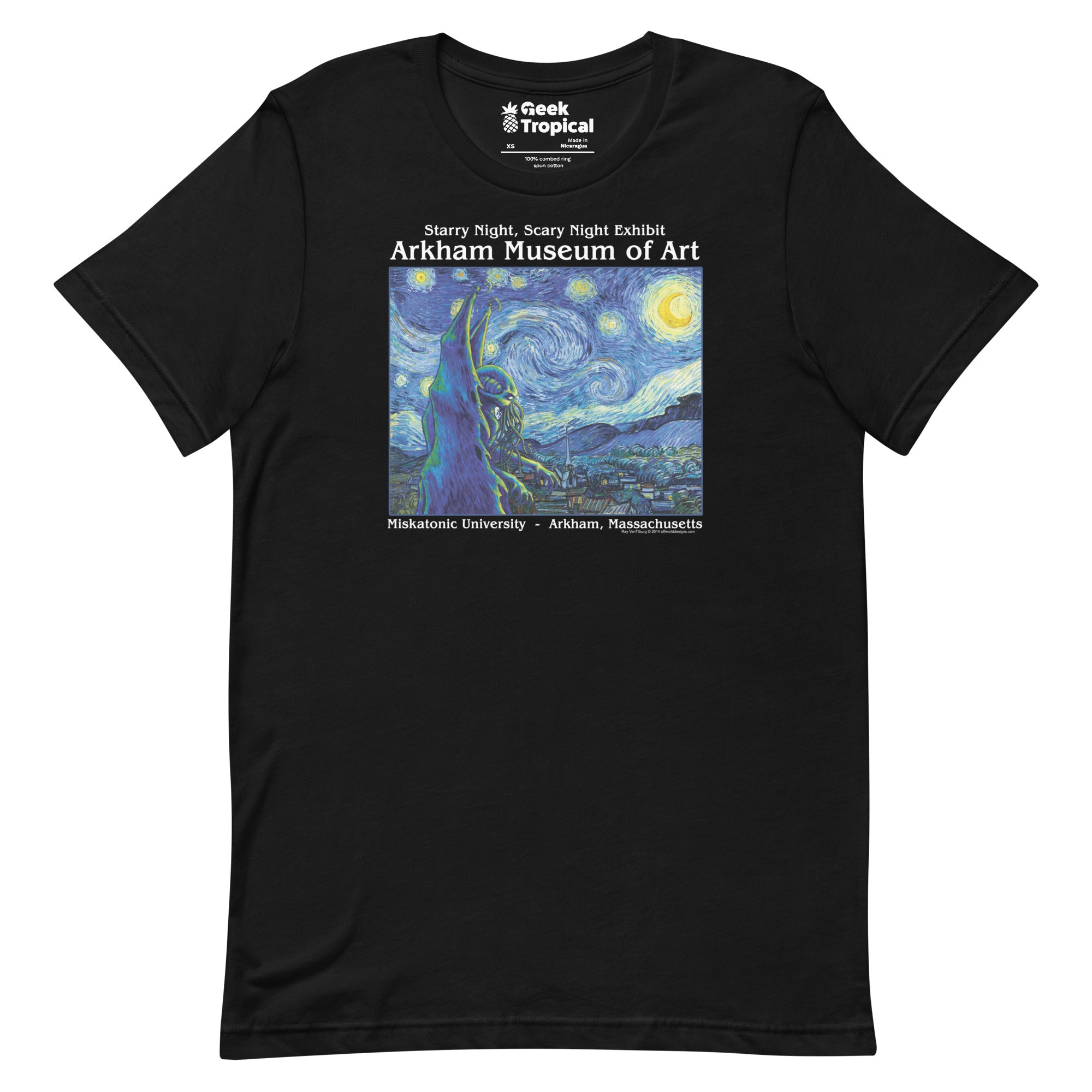 Starry Night Cthulhu T-shirt Geek Nerd Advertise to Meta dnd & rpg print Fantasy Prints