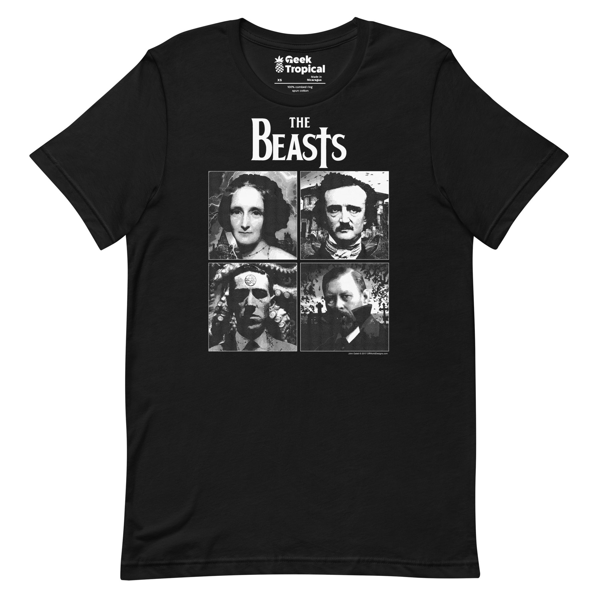 The Beasts t-shirt Geek Nerd Advertise to Meta Animal Patterns FLOW DESC WRITING