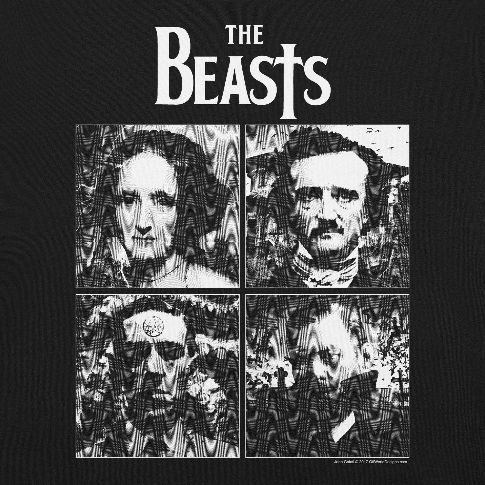 The Beasts t-shirt Geek Nerd Advertise to Meta Animal Patterns FLOW DESC WRITING