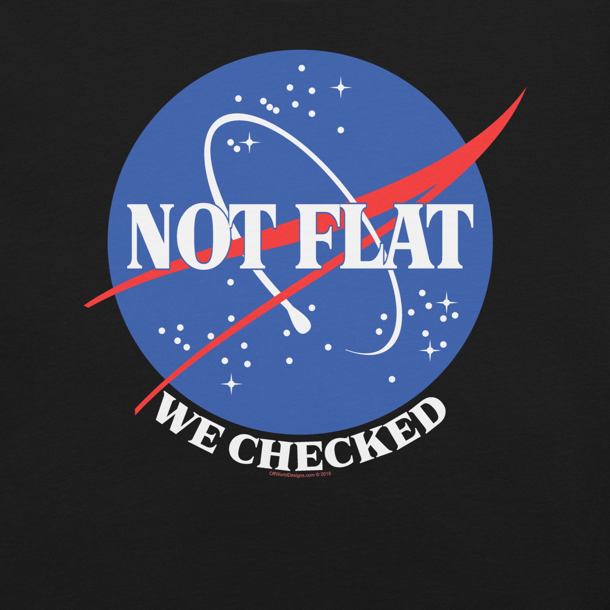 Not Flat T-shirt Geek Nerd Advertise to Meta FLOW DESC WRITING Funny Prints