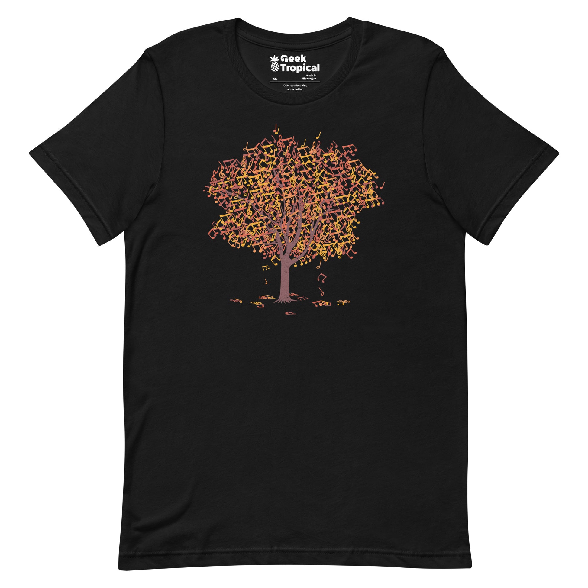 Musical Notes Tree T-Shirt 1