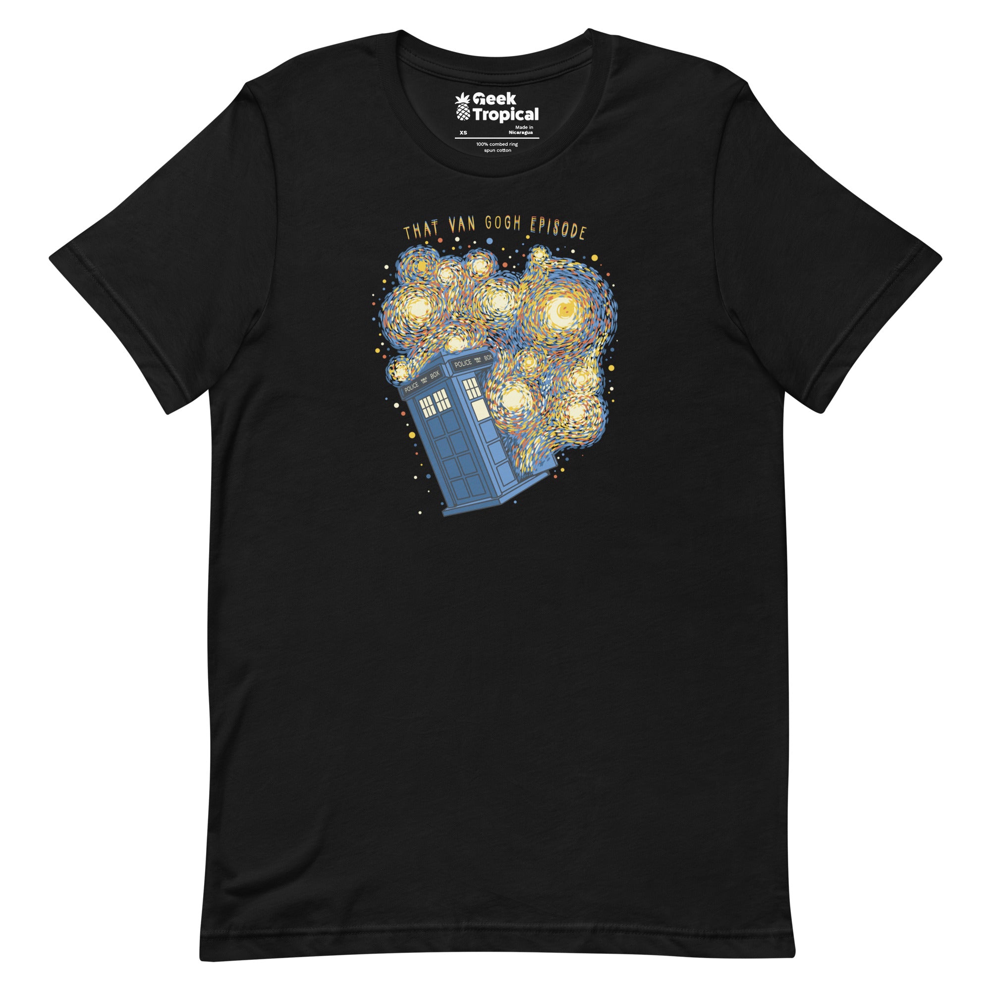 Travel Time Van Gogh Episode T-Shirt Geek Nerd Advertise to Meta Design by Tobe Fonseca FLOW DESC WRITING