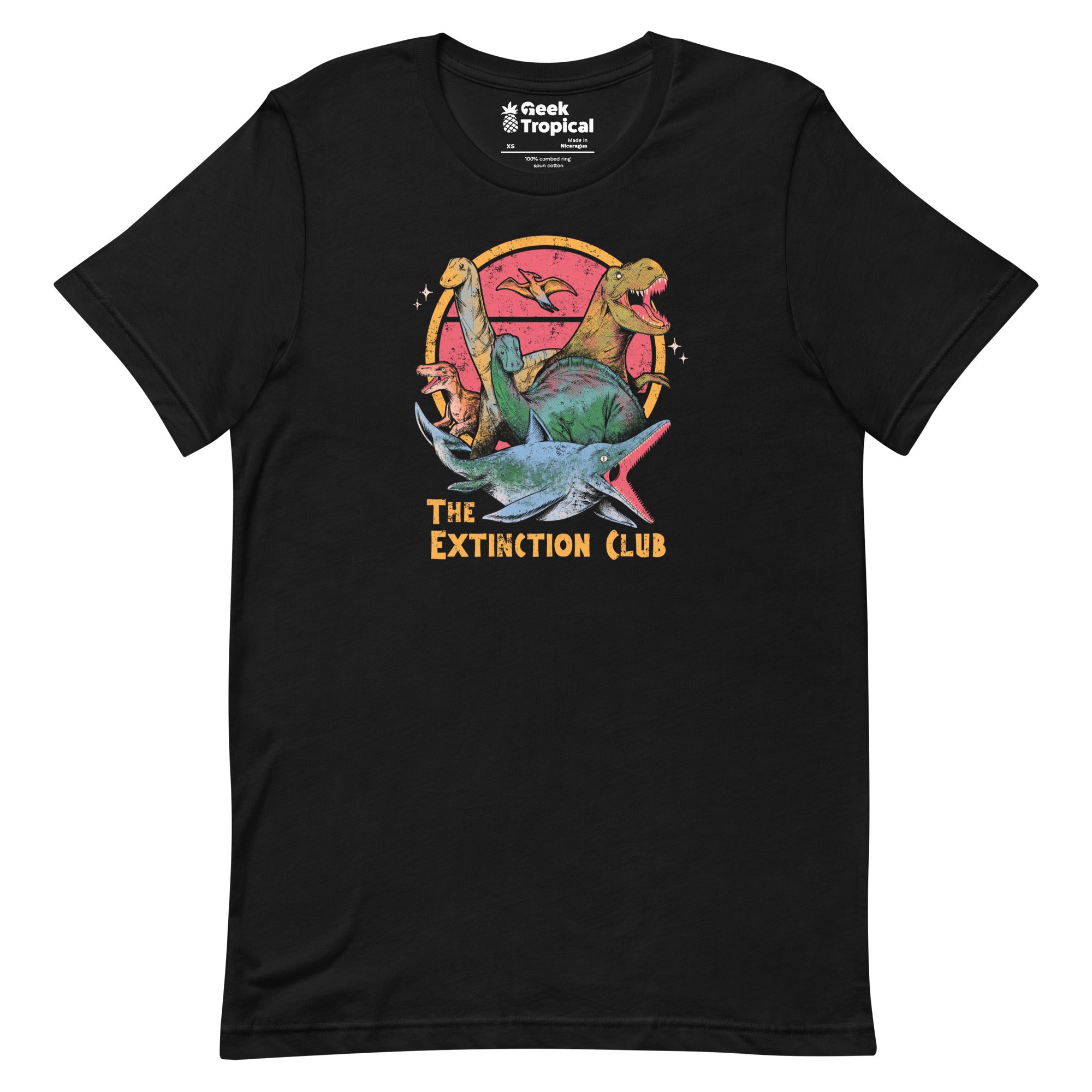 The Extinction Club T-Shirt Geek Nerd Advertise to Meta Design by Tobe Fonseca dinosaur print