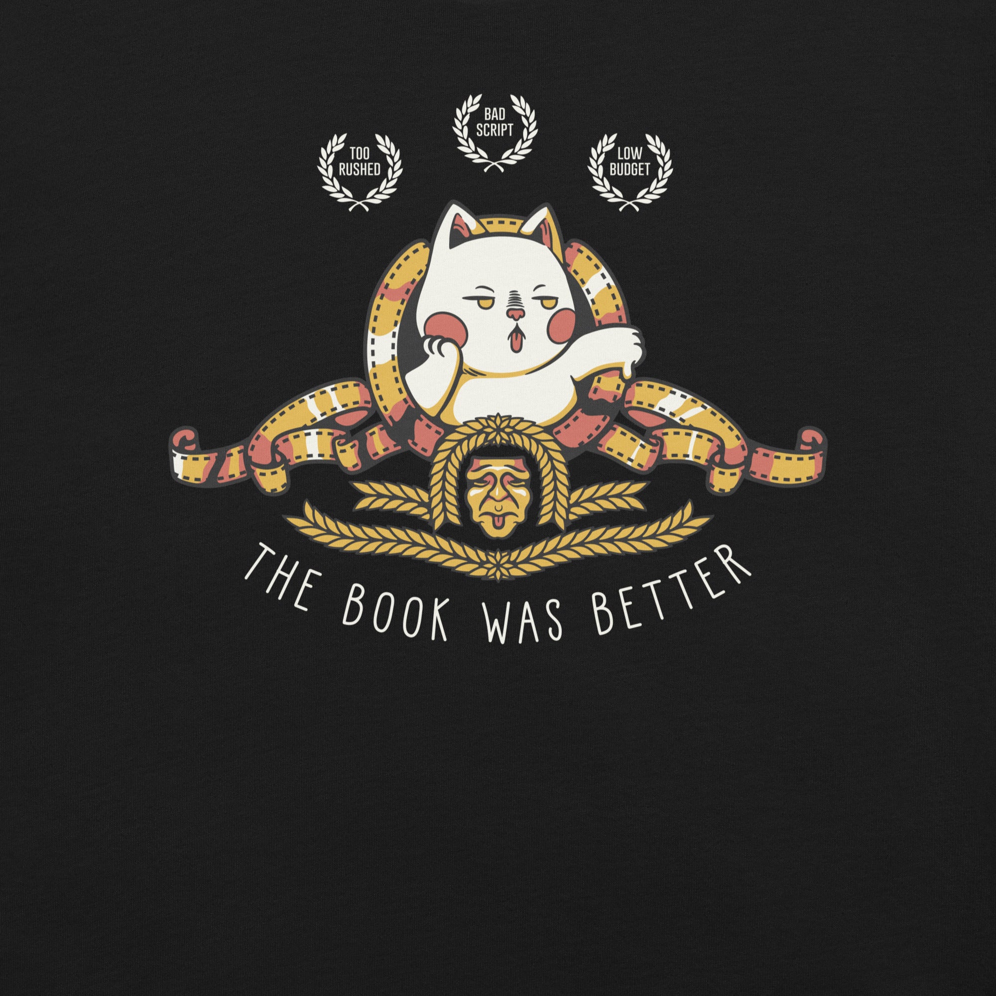 The Book Was Better Cat T-Shirt 2