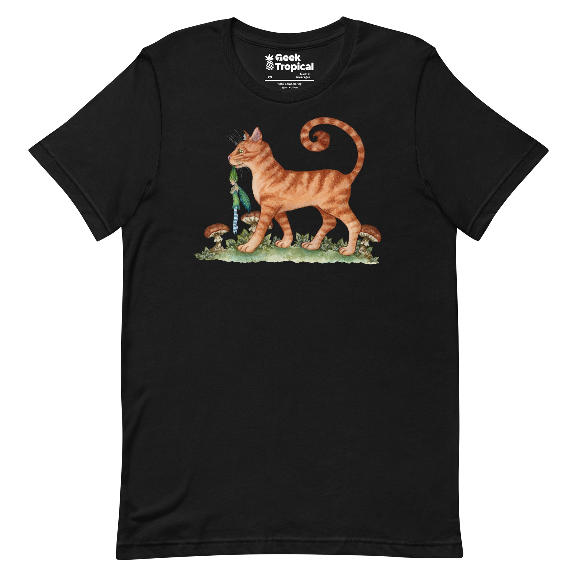 Amy Brown What The Cat Dragged In T-Shirt Geek Nerd Advertise to Meta Animal Patterns Design by Amy Brown