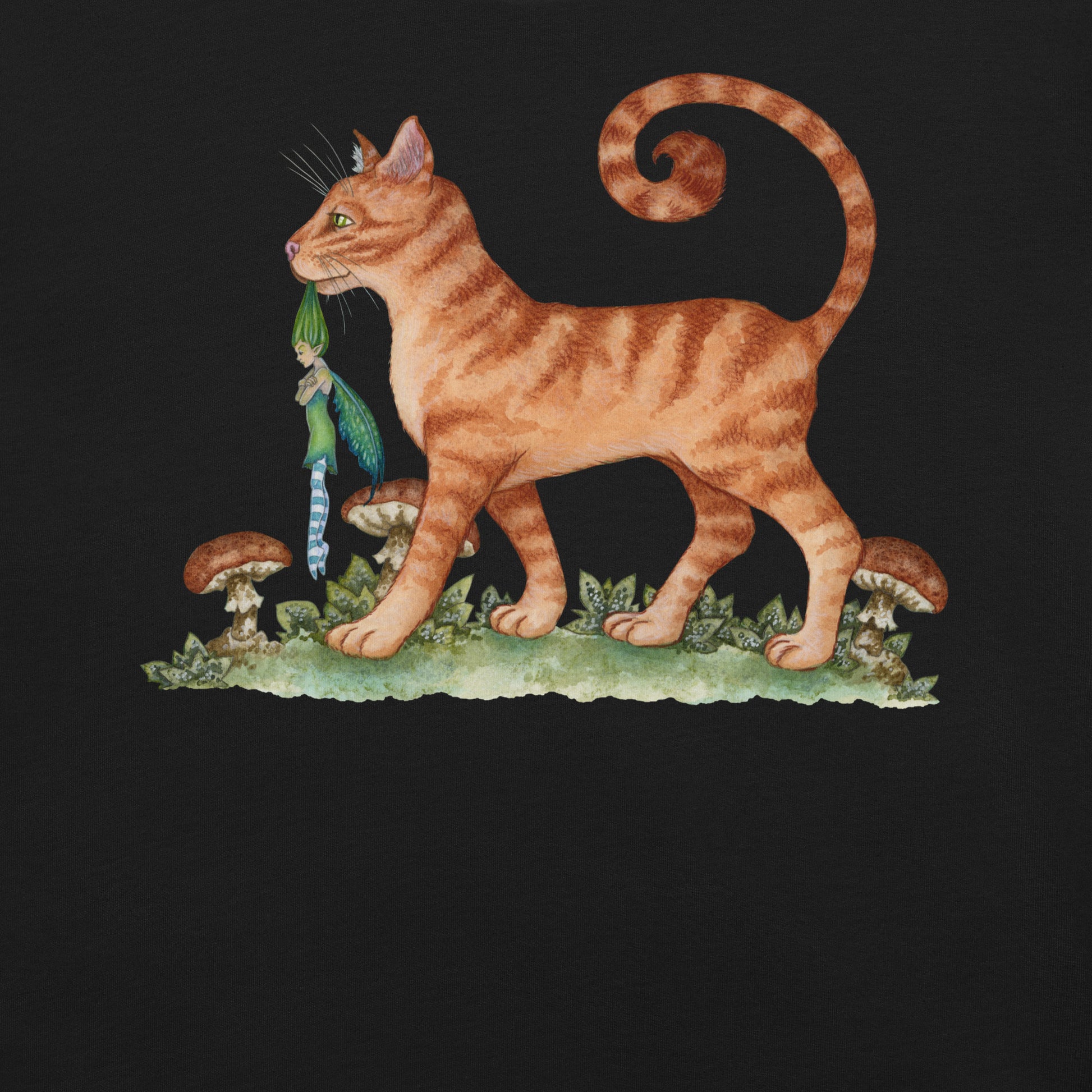 Amy Brown What The Cat Dragged In T-Shirt Geek Nerd Advertise to Meta Animal Patterns Design by Amy Brown