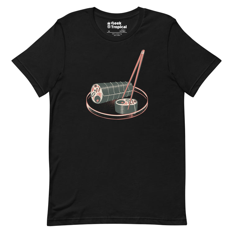 Sushi Cell Science Japanese T-Shirt Geek Nerd Advertise to Meta Design by Tobe Fonseca FLOW DESC WRITING