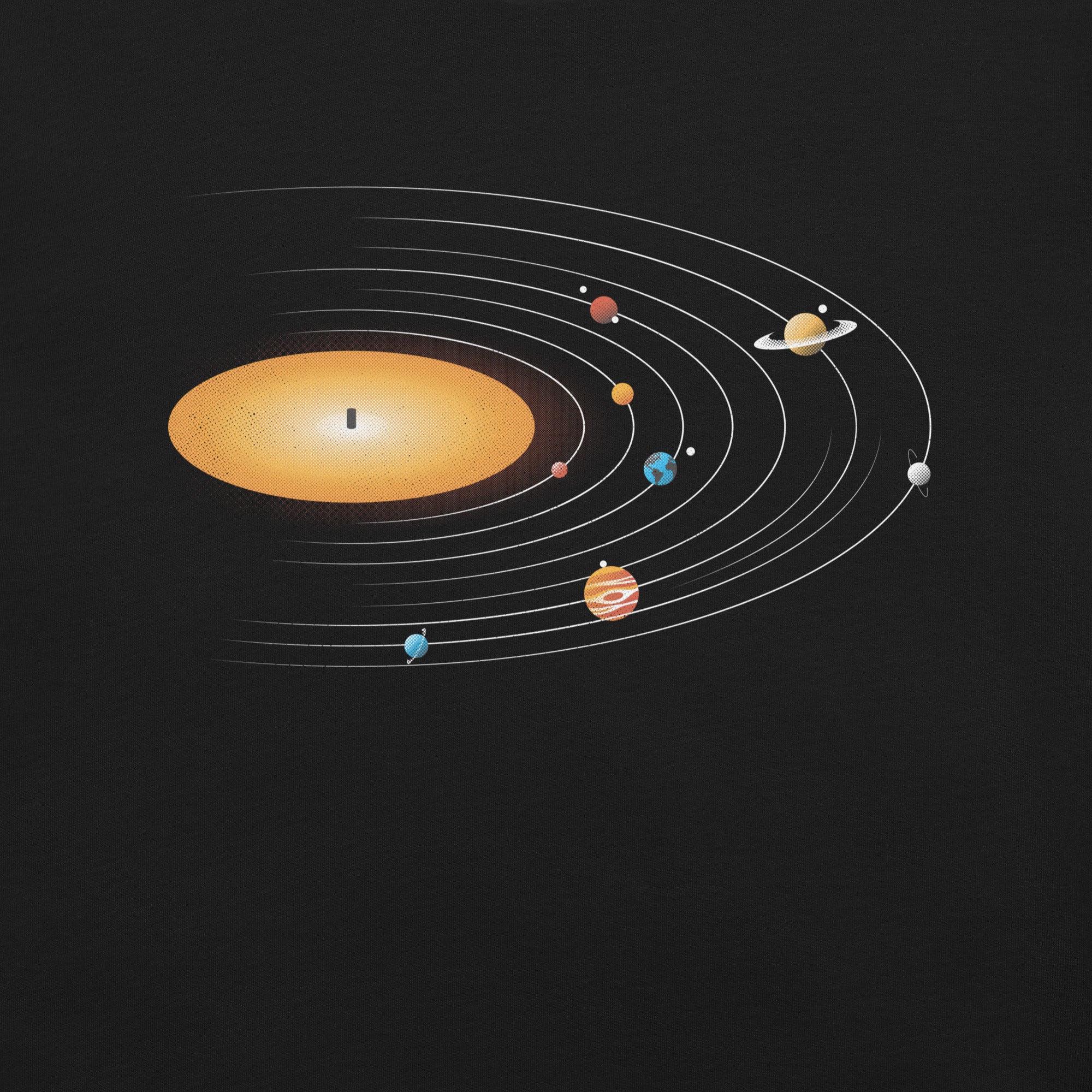 Solar System Vinyl Music T-Shirt 2