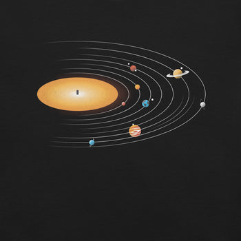 Solar System Vinyl Music T-Shirt Geek Nerd Advertise to Meta Design by Tobe Fonseca FLOW DESC WRITING