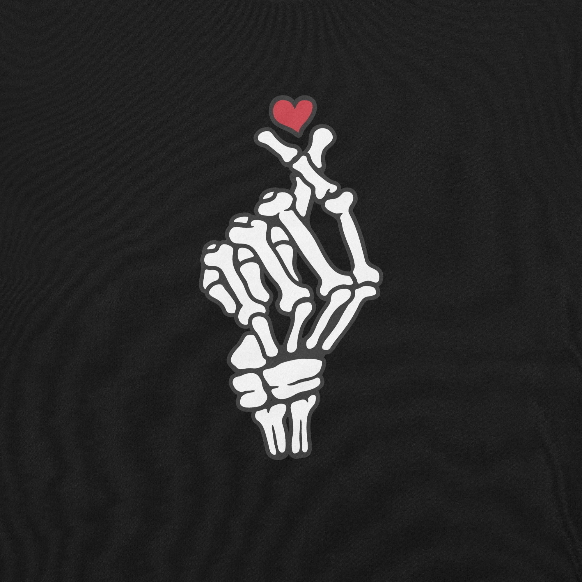 Skeleton Heart Hand T-Shirt 2