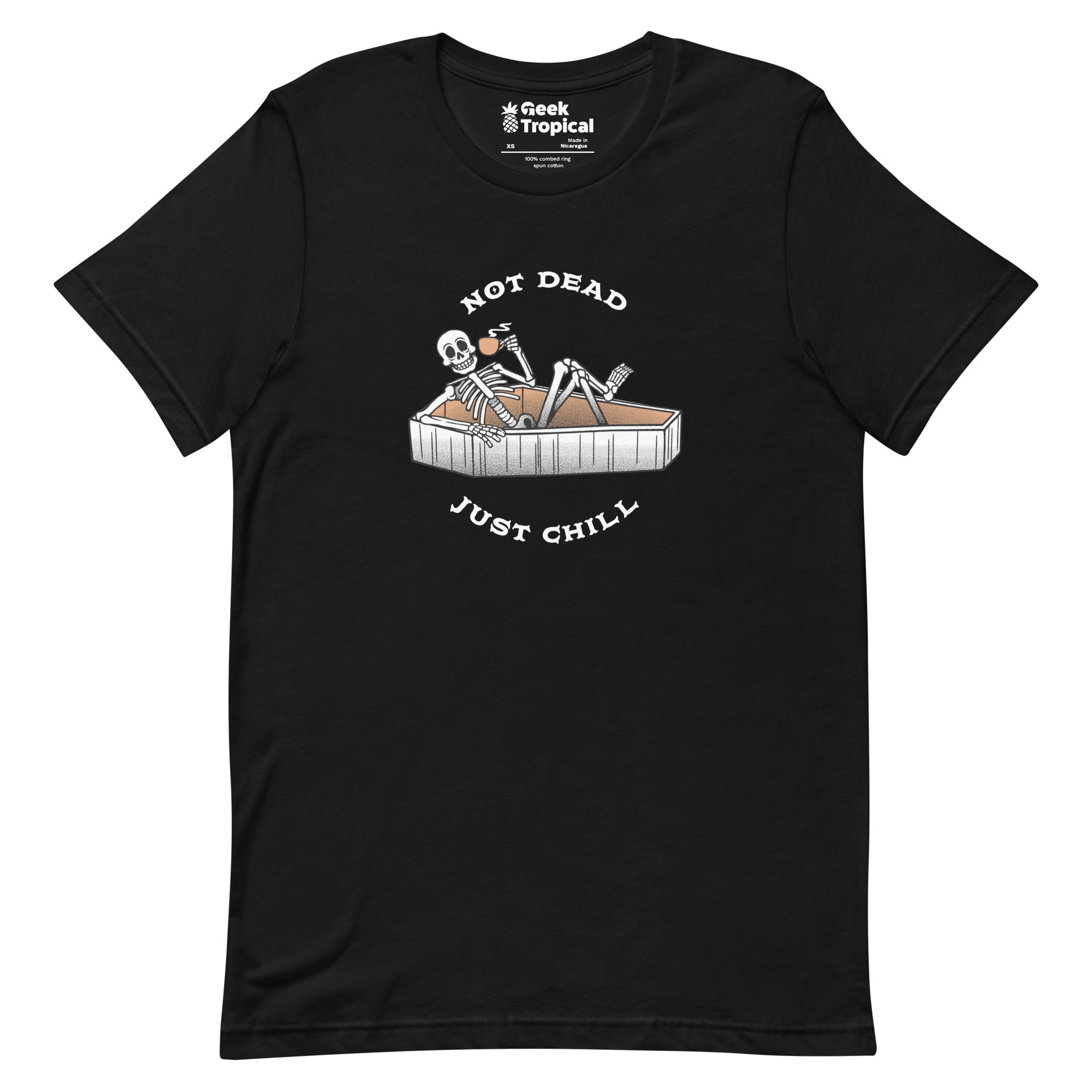 Not Dead, Just Chill T-Shirt Geek Nerd Advertise to Meta Design by Tobe Fonseca FLOW DESC WRITING