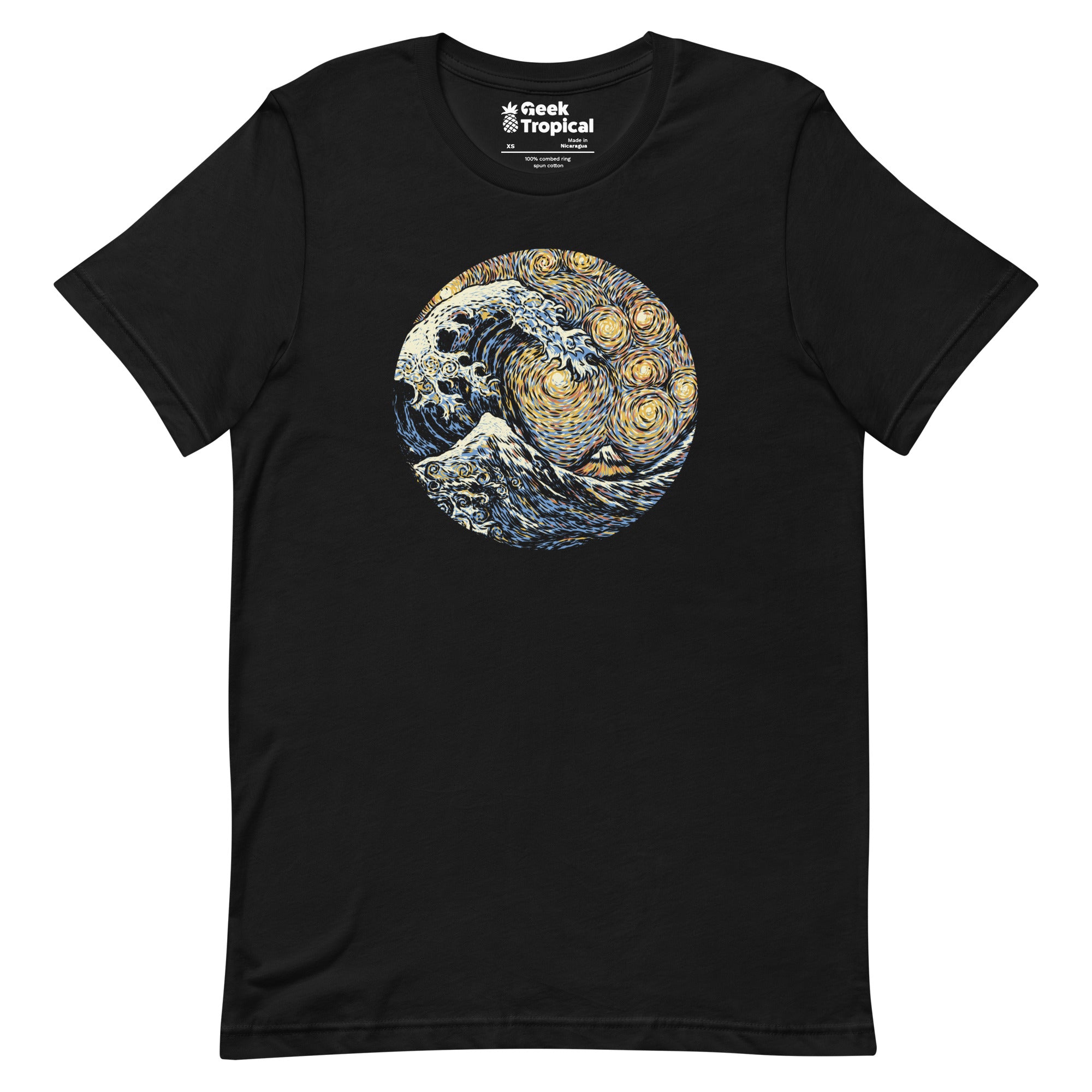 Kanagawa Wave The Starry Night T-Shirt Geek Nerd Advertise to Meta Design by Tobe Fonseca FLOW DESC WRITING