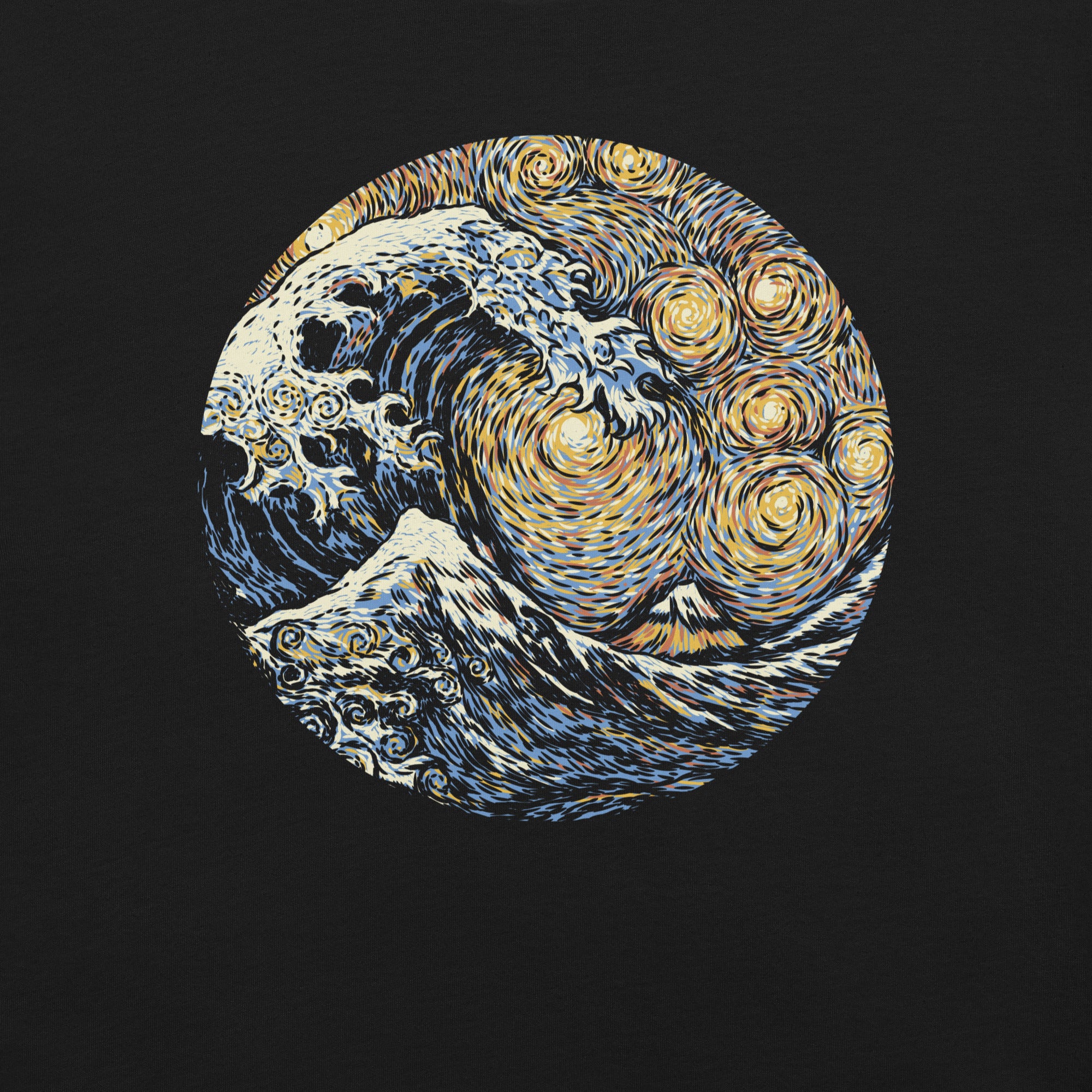 Kanagawa Wave The Starry Night T-Shirt 2