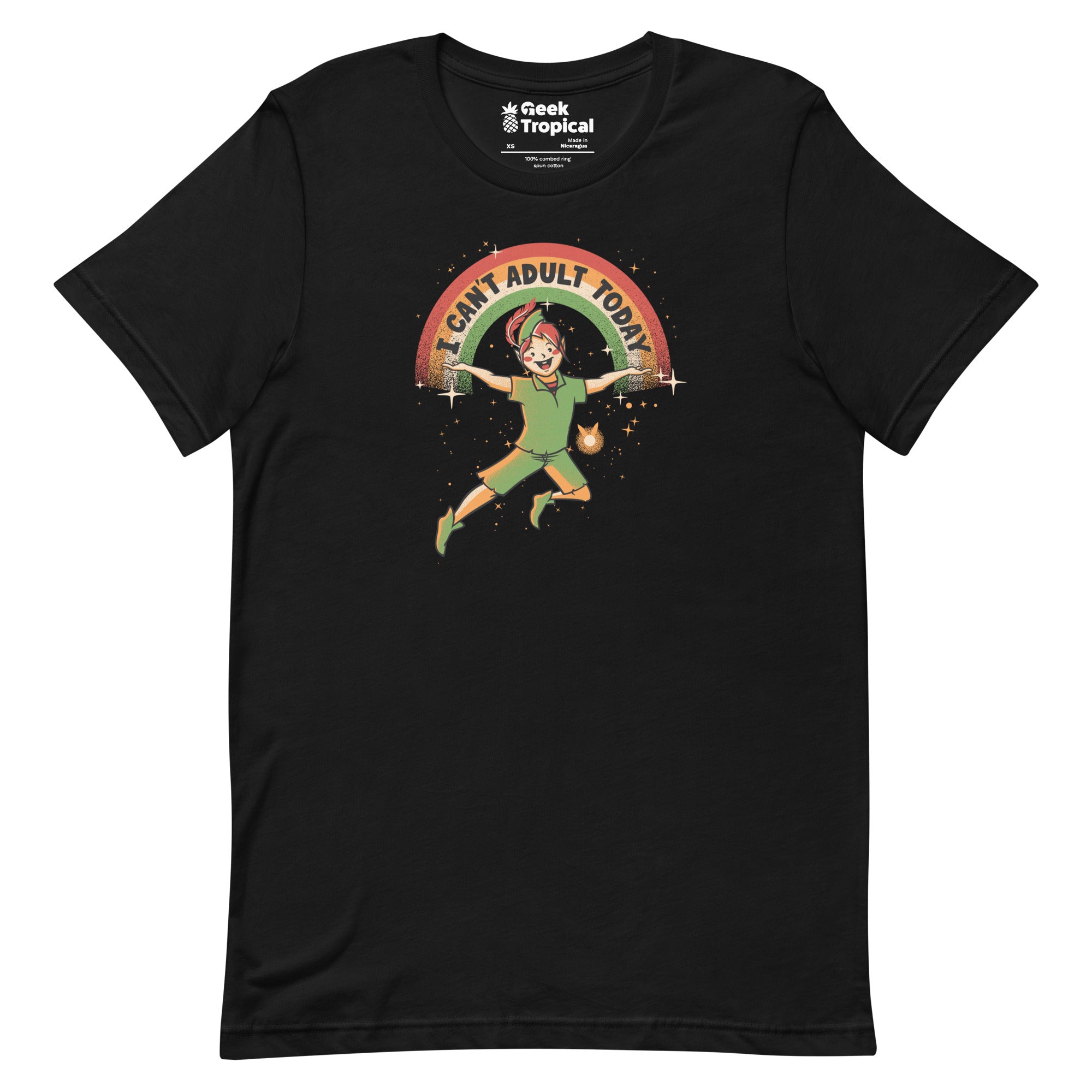 I Can't Adult Today Dark Tone T-Shirt Geek Nerd Advertise to Meta Design by Tobe Fonseca FLOW DESC WRITING