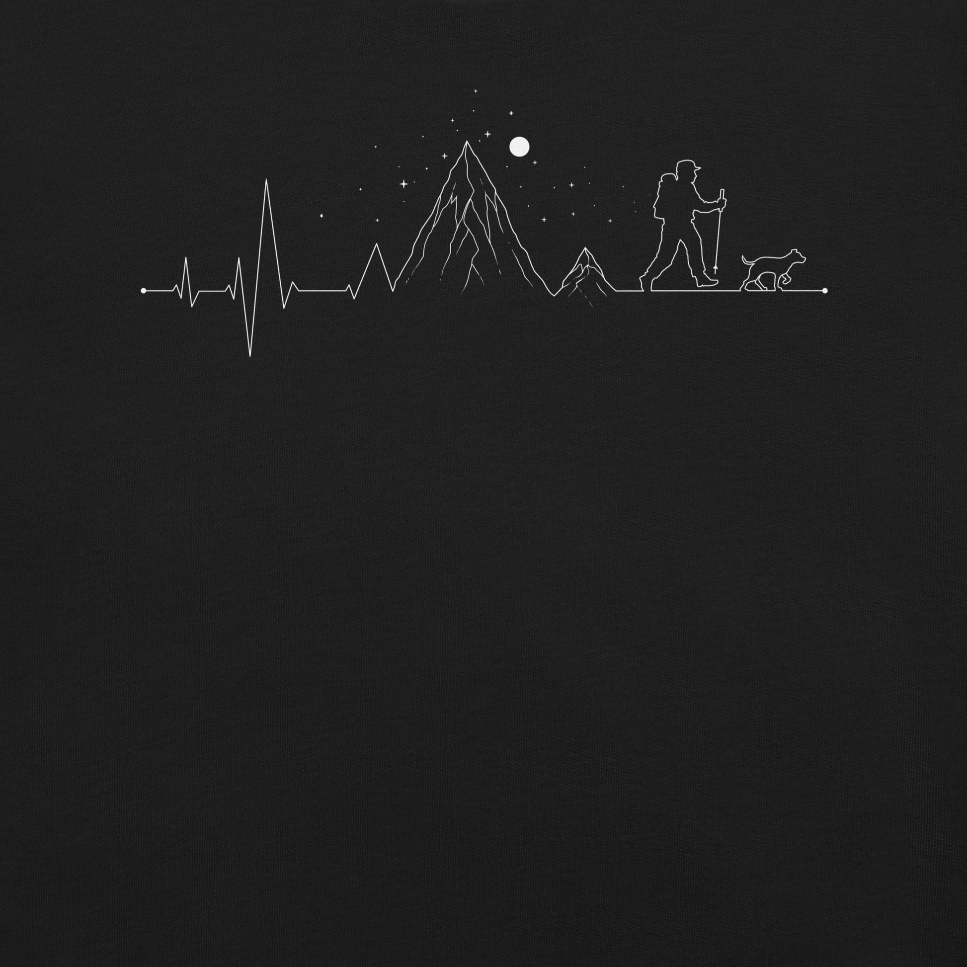 Hiking Heartbeat Mountain T-Shirt 2