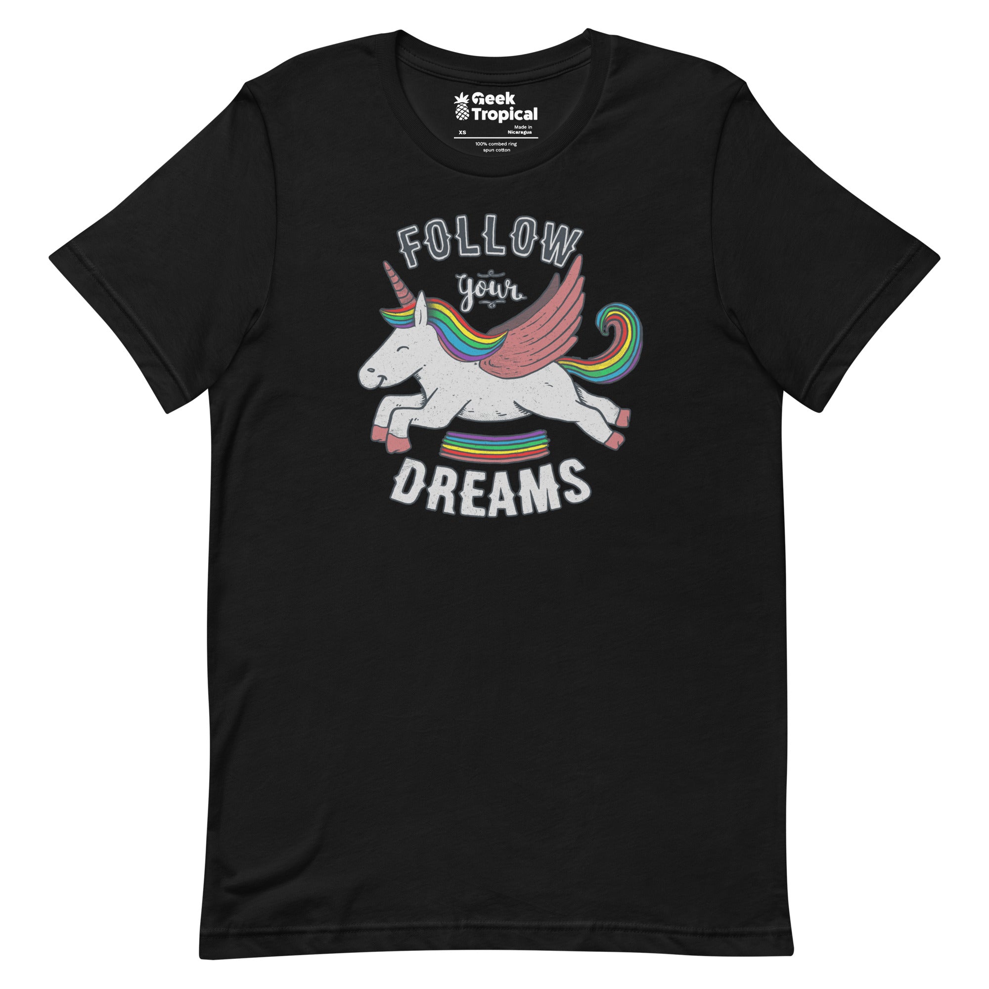 Follow Your Dreams T-Shirt Geek Nerd Advertise to Meta Design by Tobe Fonseca FLOW DESC WRITING
