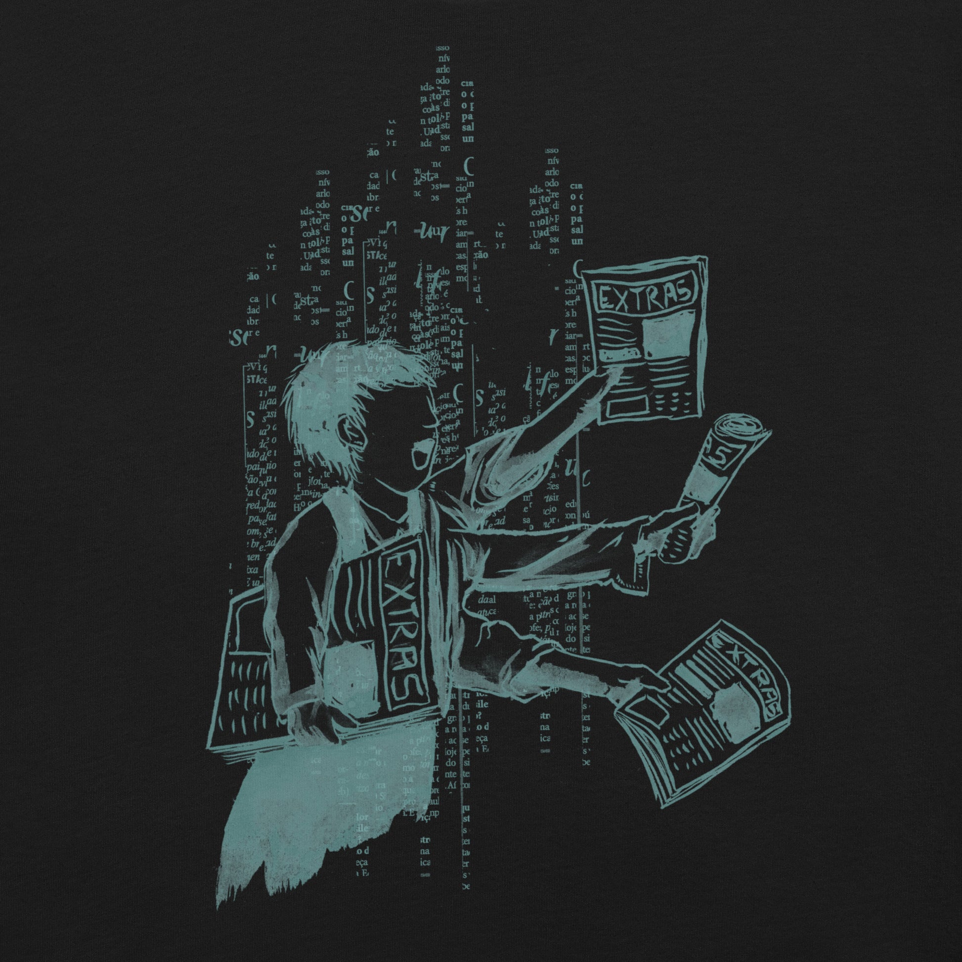 Extra Extra Extra T-Shirt Geek Nerd Advertise to Meta Design by Tobe Fonseca FLOW DESC WRITING