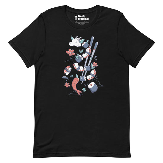 Dragonmaki Funny Sushi T-Shirt Geek Nerd Advertise to Meta Design by Tobe Fonseca Fantasy Prints