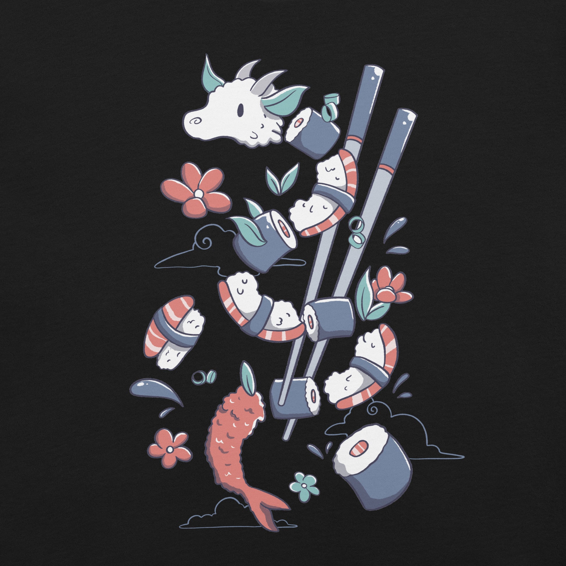 Dragonmaki Funny Sushi T-Shirt 2
