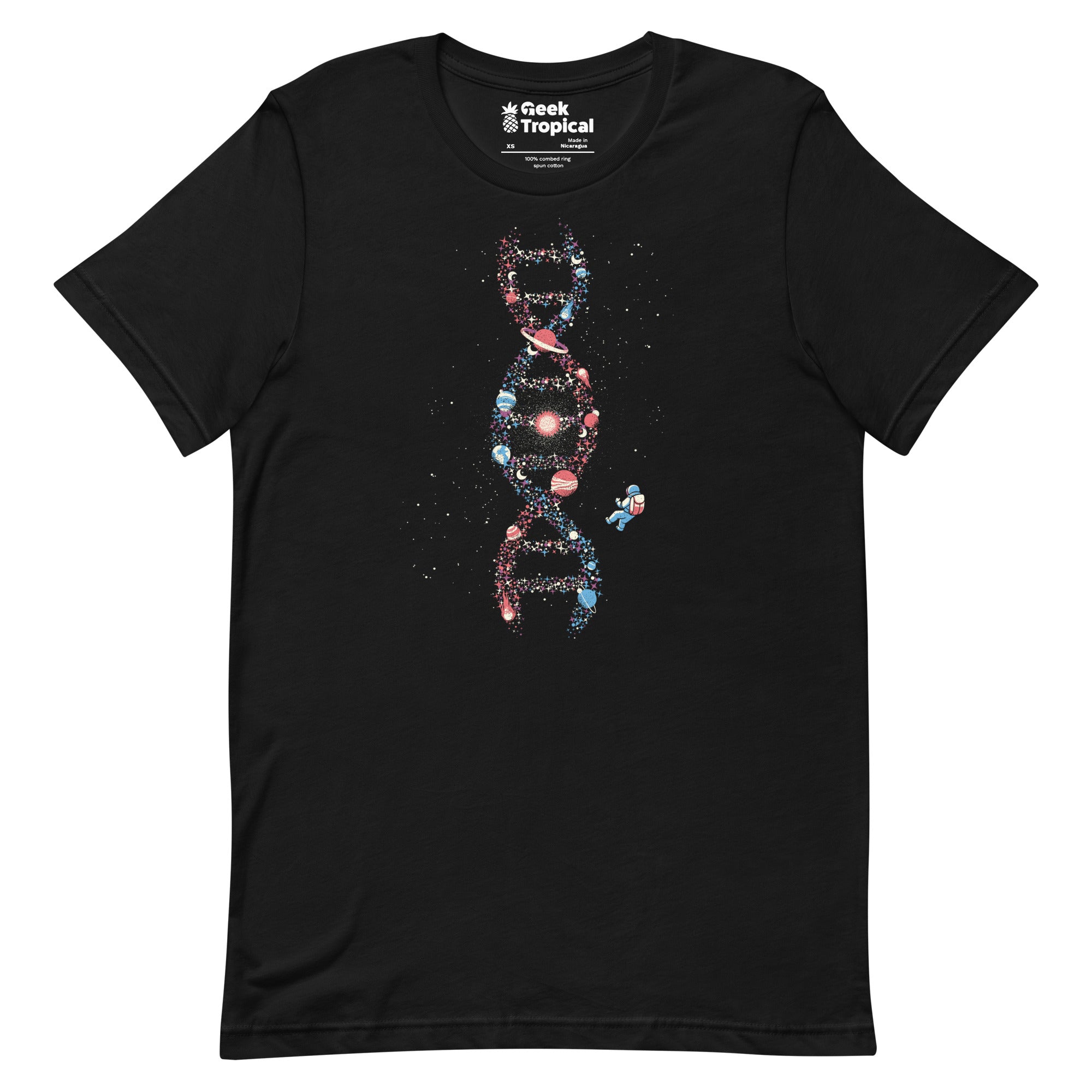 DNA Astronaut Galaxy We Are Stardust T-Shirt Geek Nerd Advertise to Meta Design by Tobe Fonseca FLOW DESC WRITING