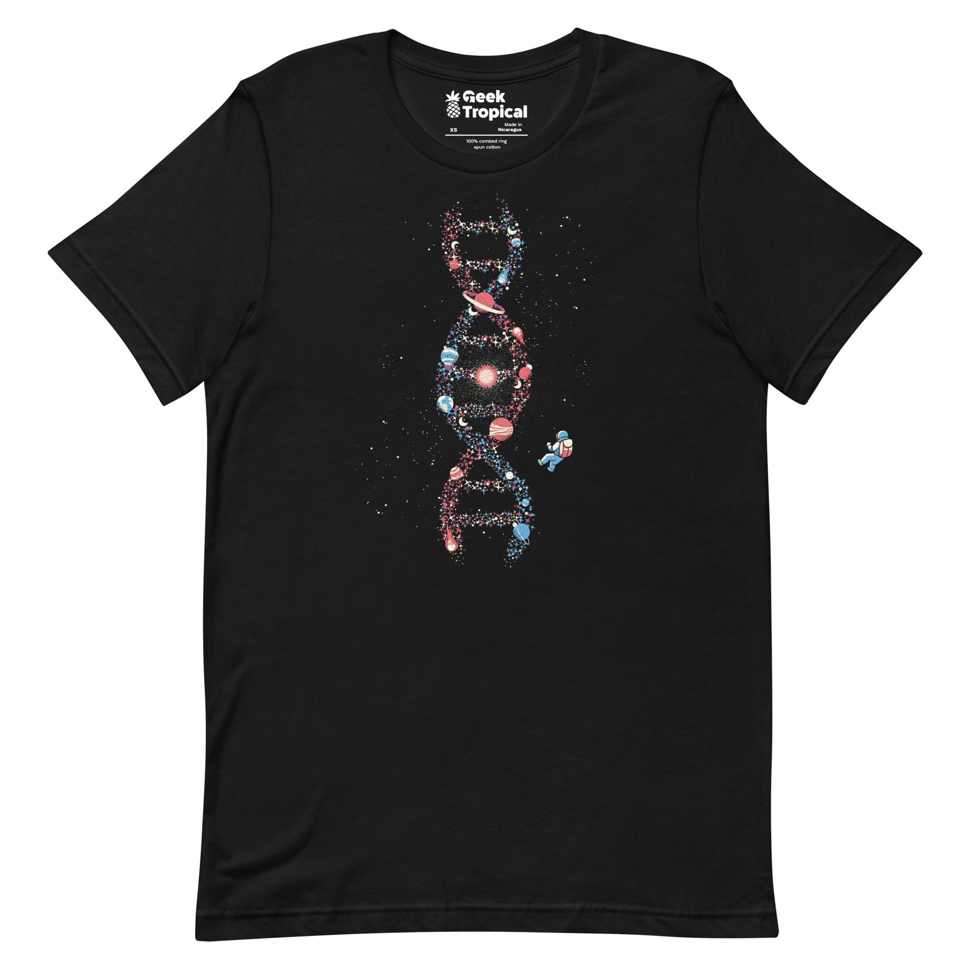 DNA Astronaut Galaxy We Are Stardust T-Shirt Geek Nerd Advertise to Meta Design by Tobe Fonseca FLOW DESC WRITING