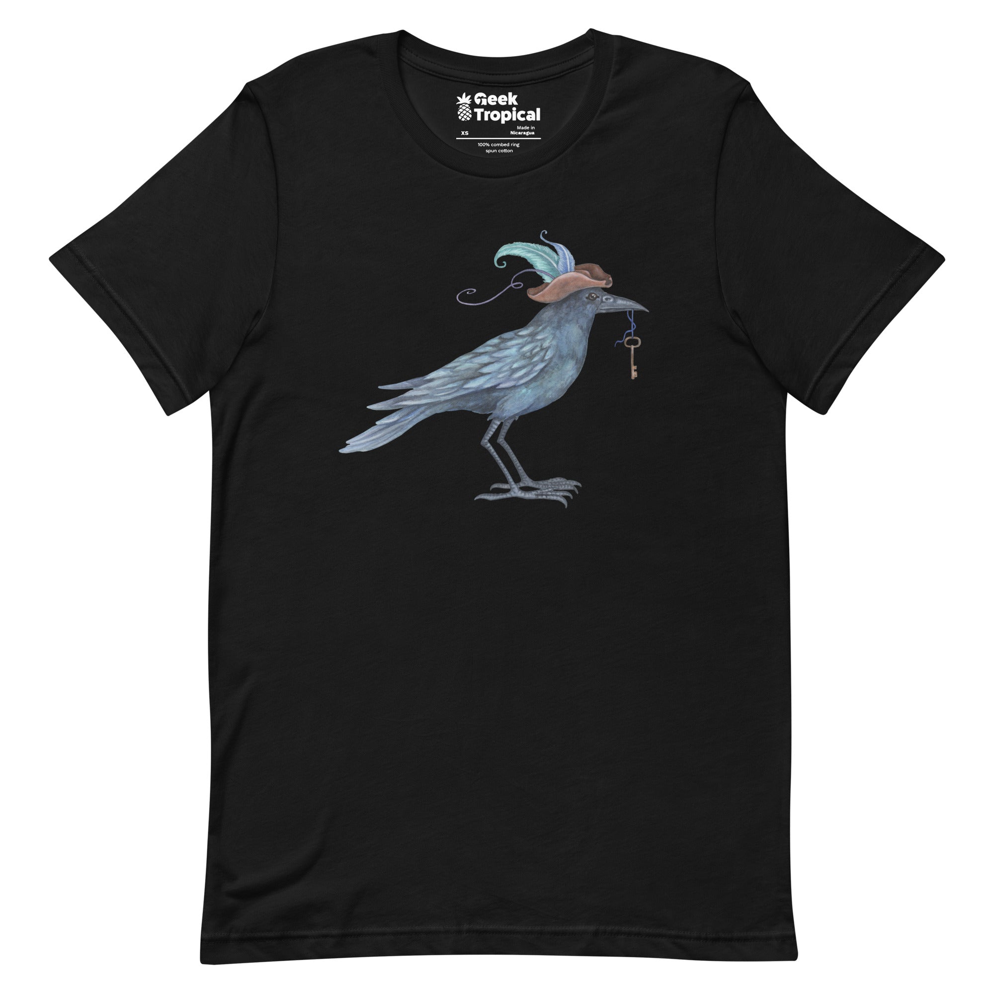 Amy Brown Fancy Crow T-Shirt Geek Nerd Advertise to Meta Animal Patterns Design by Amy Brown