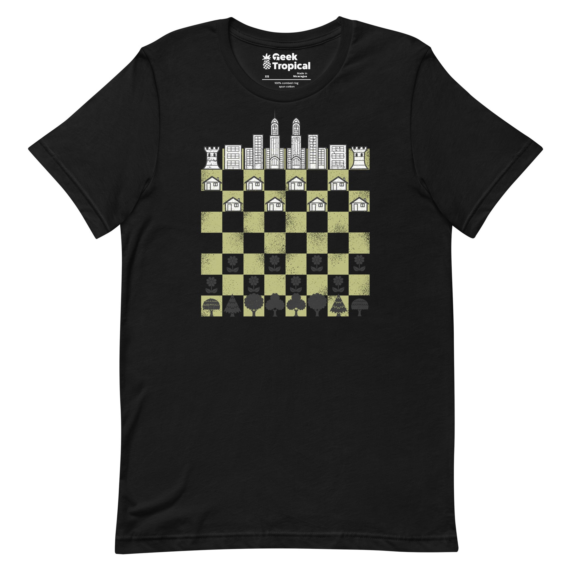 City Forest Chess Vintage Game T-Shirt Geek Nerd Advertise to Meta board game print Botany Print