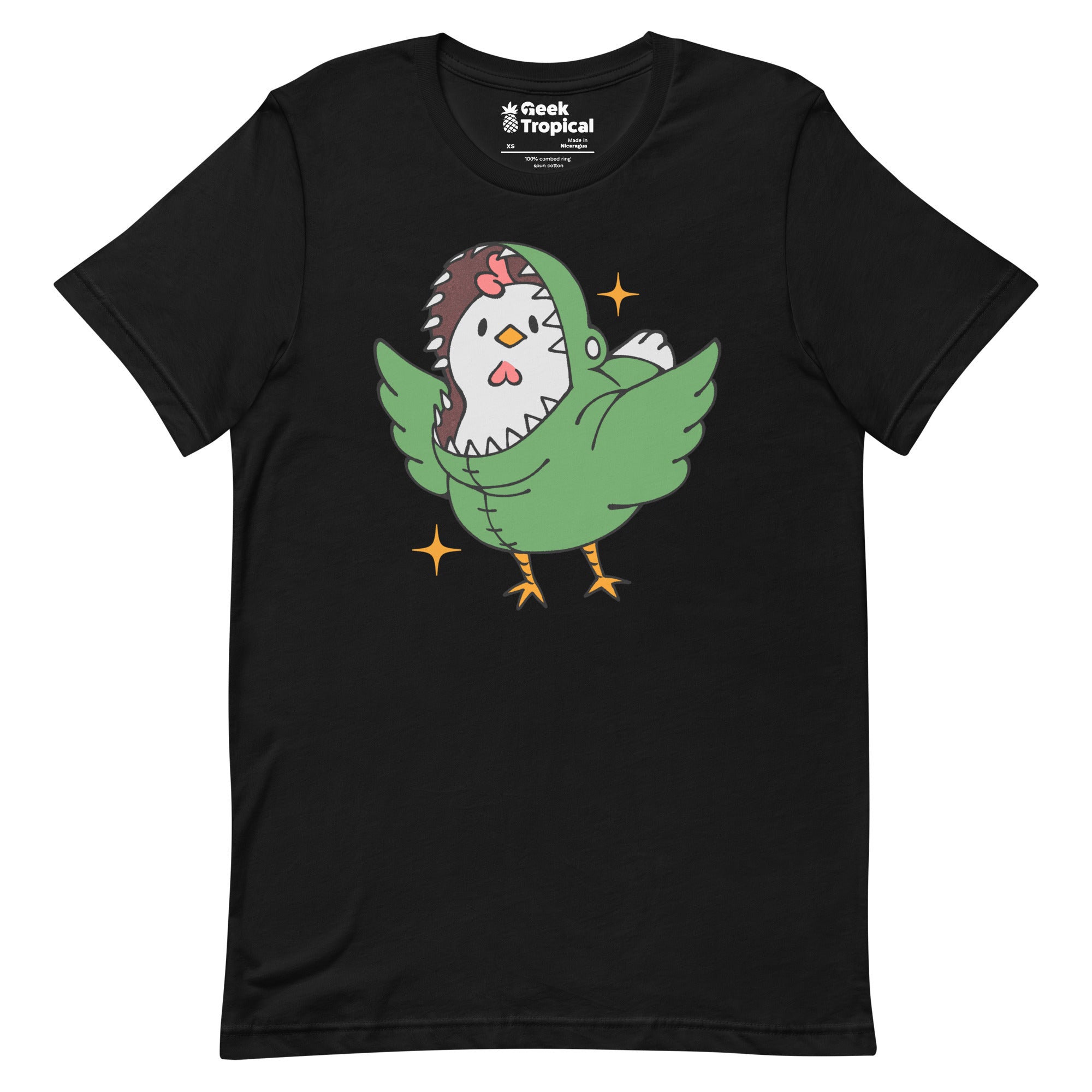 Chickenossauro Rex T-Shirt Geek Nerd Advertise to Meta Animal Patterns Design by Tobe Fonseca