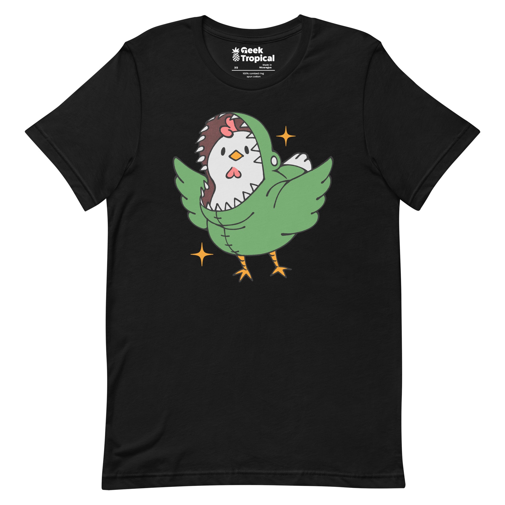 Chickenossauro Rex T-Shirt Geek Nerd Advertise to Meta Animal Patterns Design by Tobe Fonseca