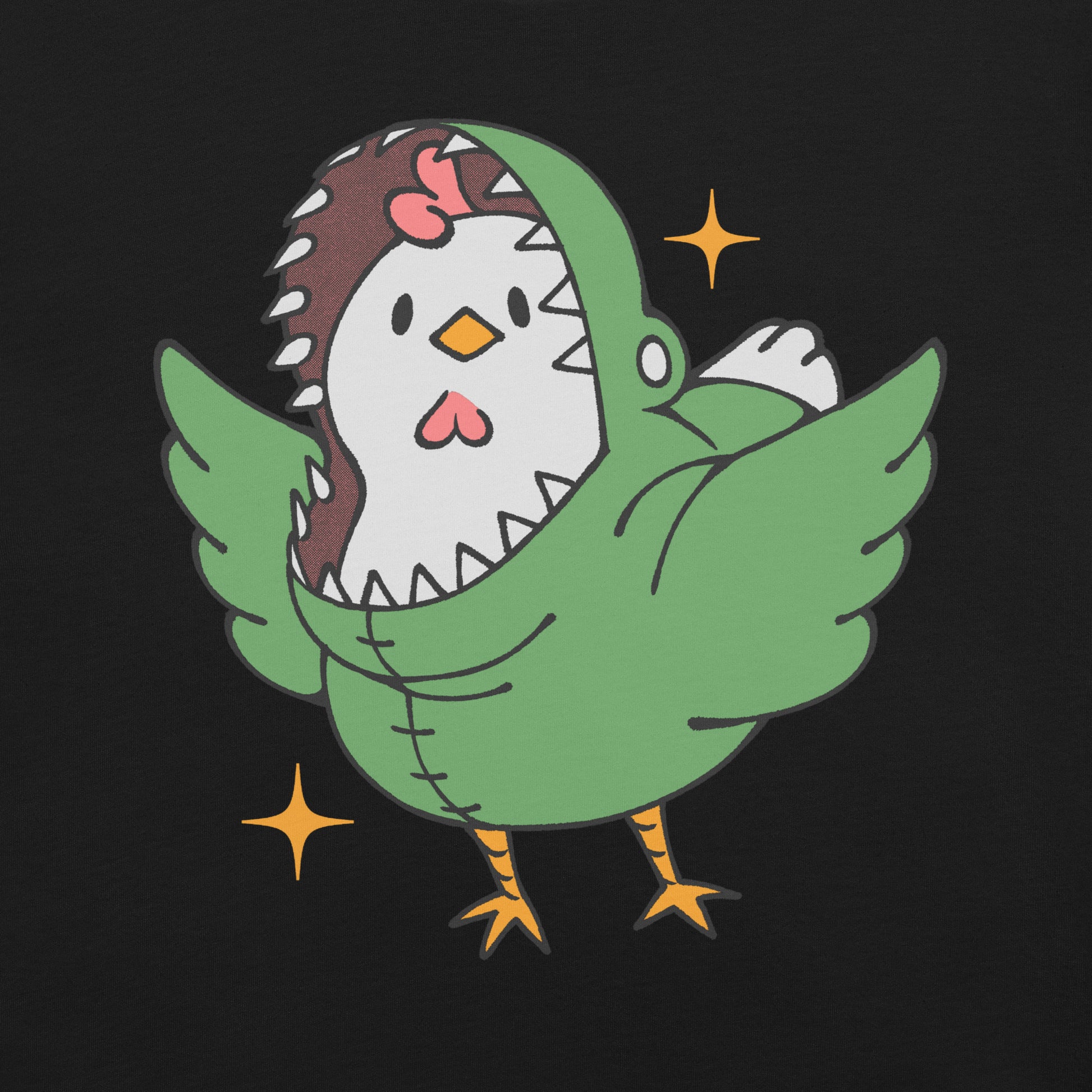 Chickenossauro Rex T-Shirt Geek Nerd Advertise to Meta Animal Patterns Design by Tobe Fonseca