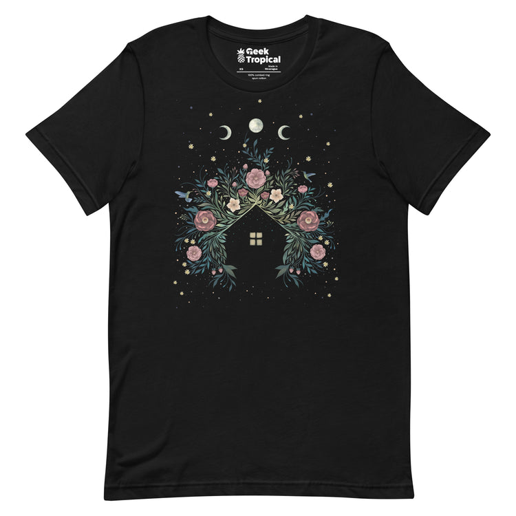 Blossom House T-Shirt Geek Nerd Advertise to Meta Botany Print Design by Episodic Drawing