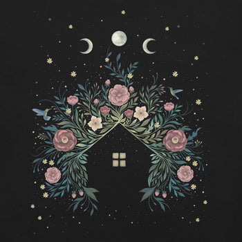 Blossom House T-Shirt Geek Nerd Advertise to Meta Botany Print Design by Episodic Drawing