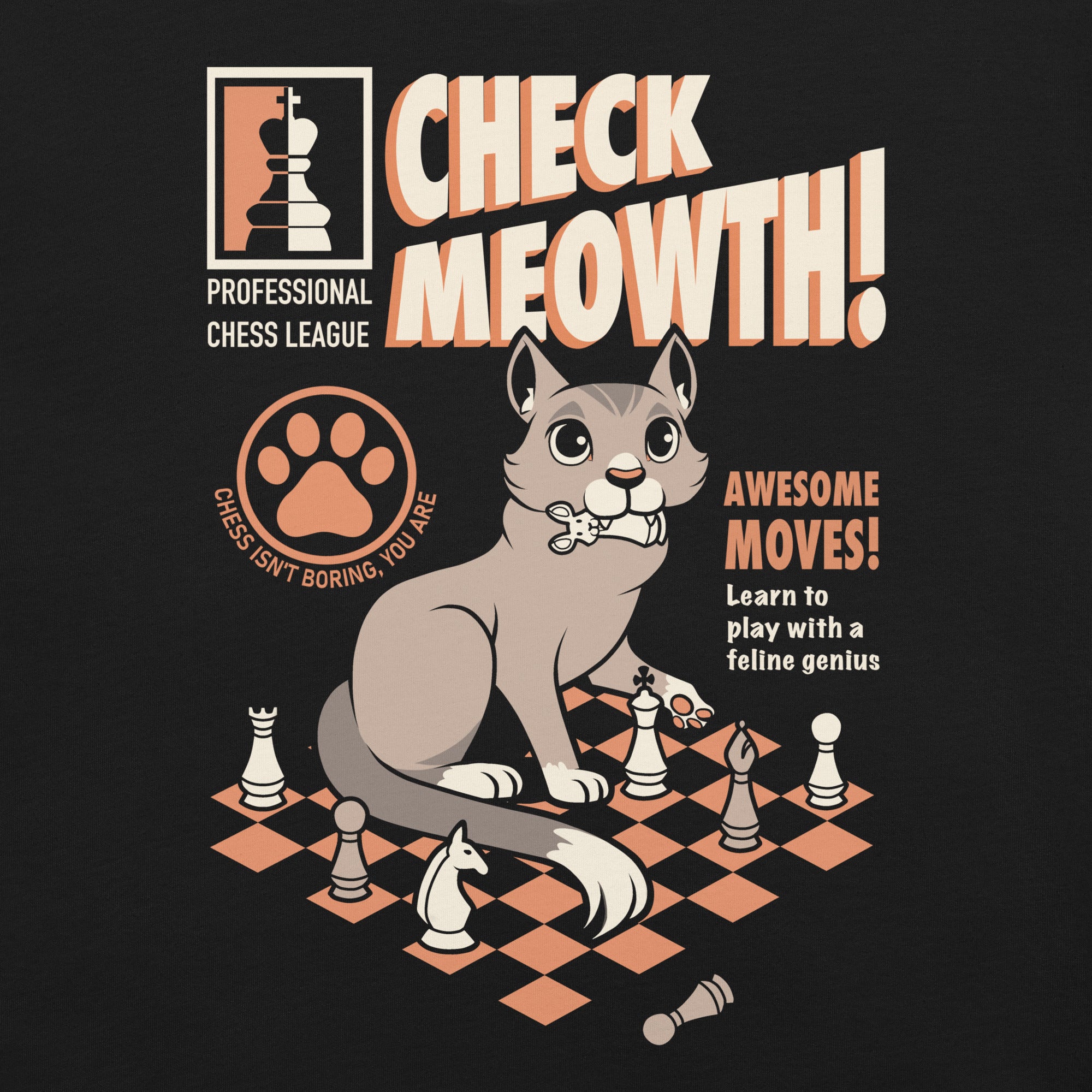 Cat Chess Magazine T-Shirt 2