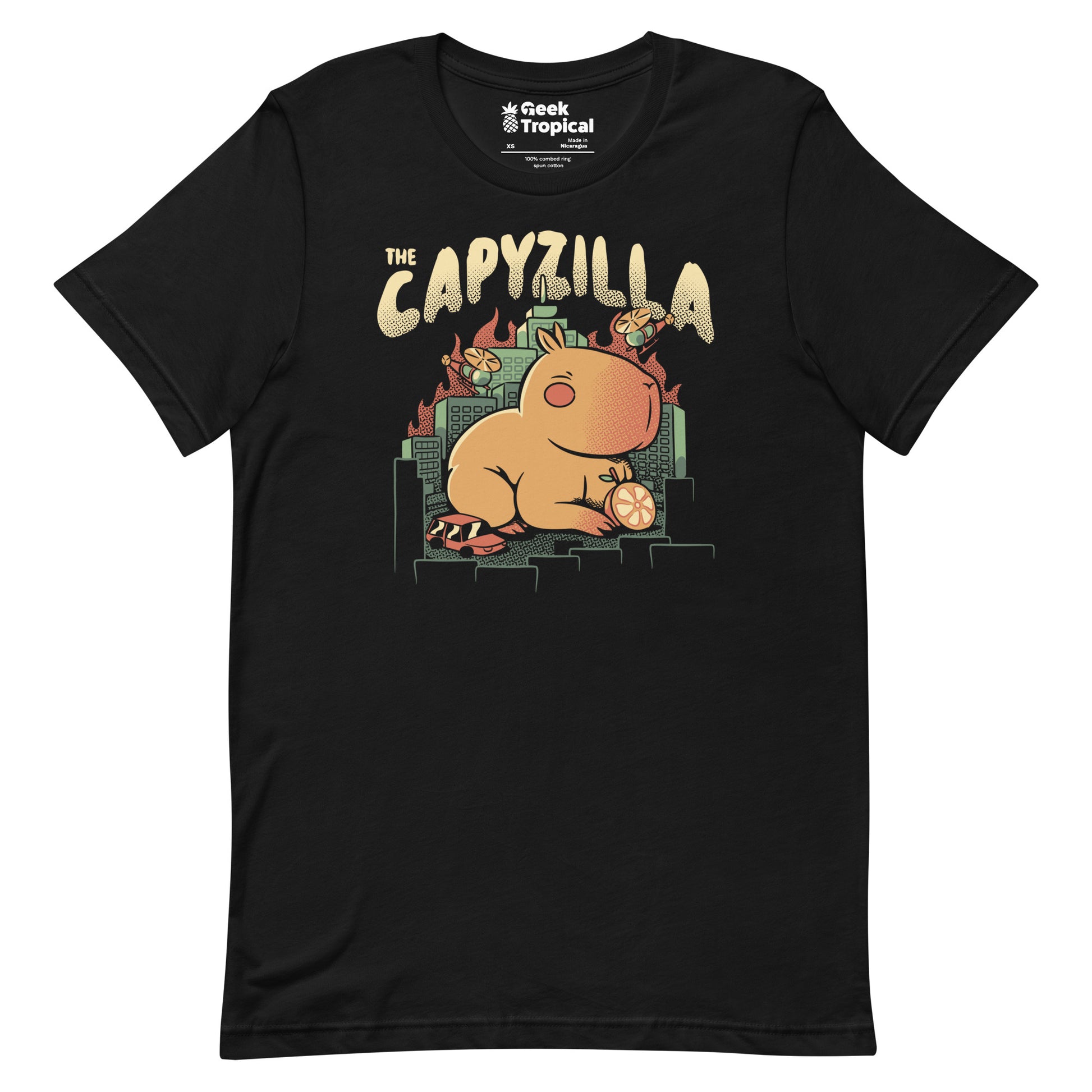 Capyzilla Kawaii Monster T-Shirt Geek Nerd Advertise to Meta Animal Patterns Anime