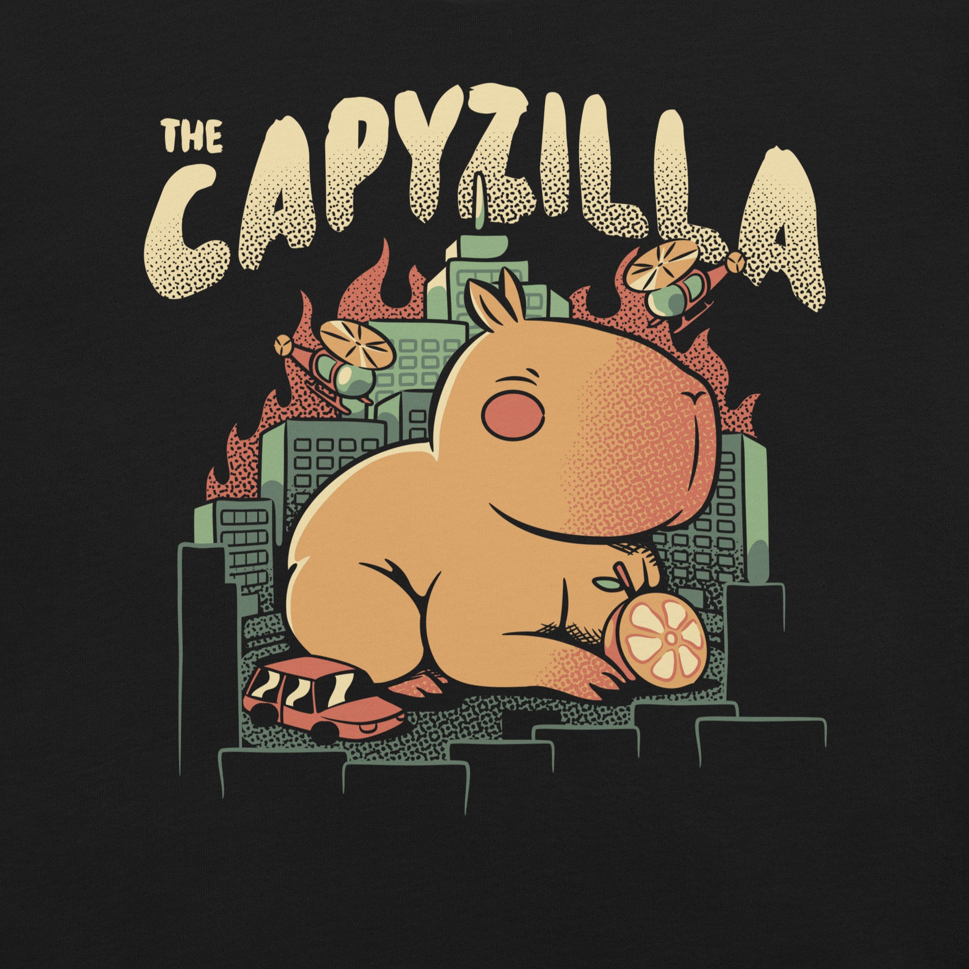 Capyzilla Kawaii Monster T-Shirt Geek Nerd Advertise to Meta Animal Patterns Anime