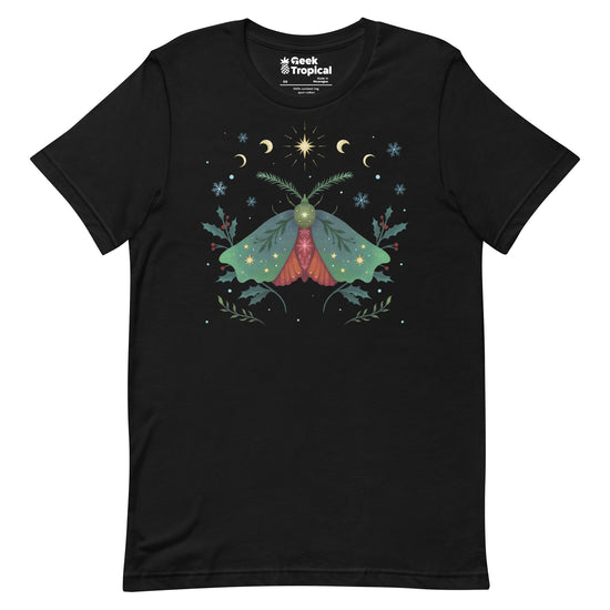 Christmas Moth T-Shirt Geek Nerd Advertise to Meta Animal Patterns Christmas Print