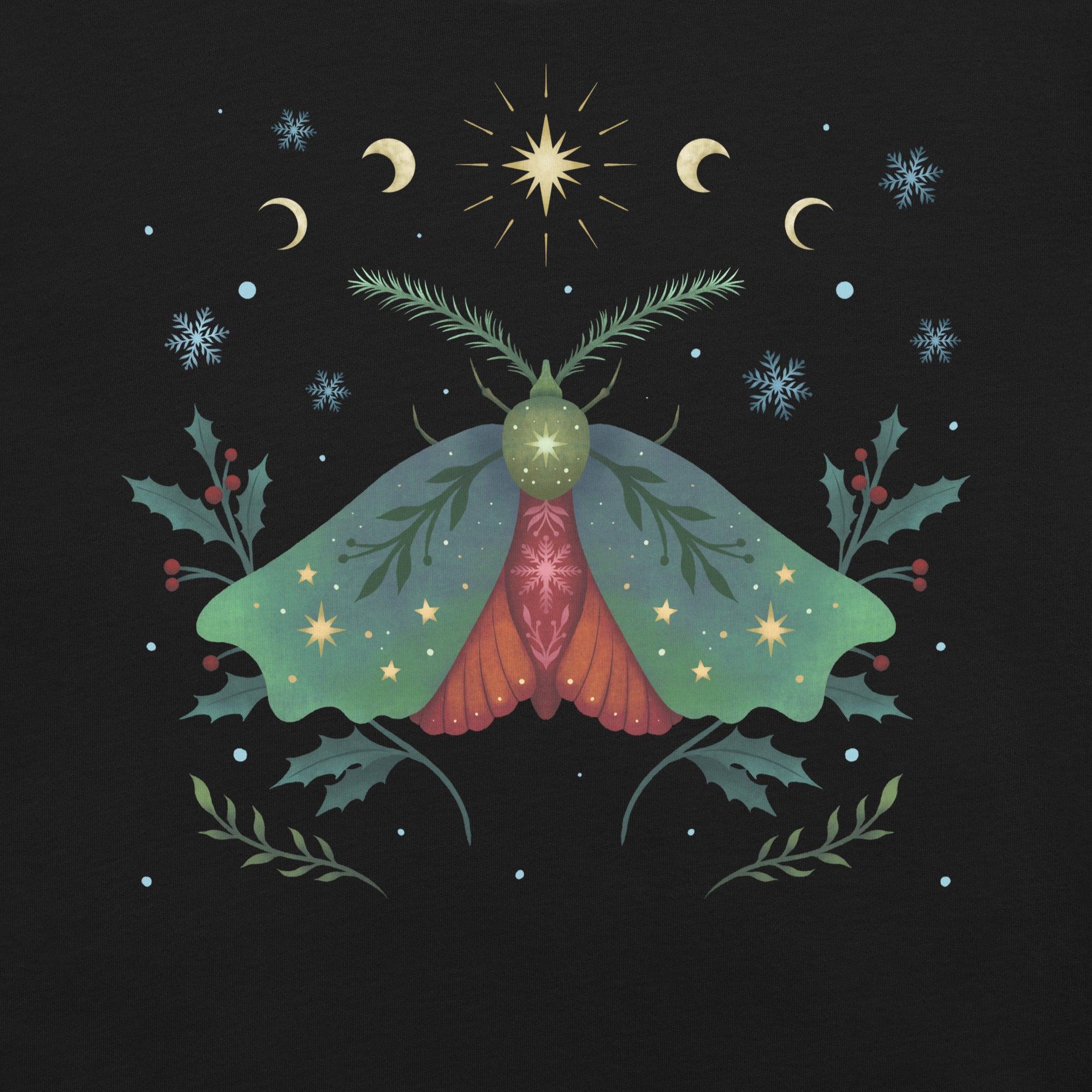 Christmas Moth T-Shirt 2