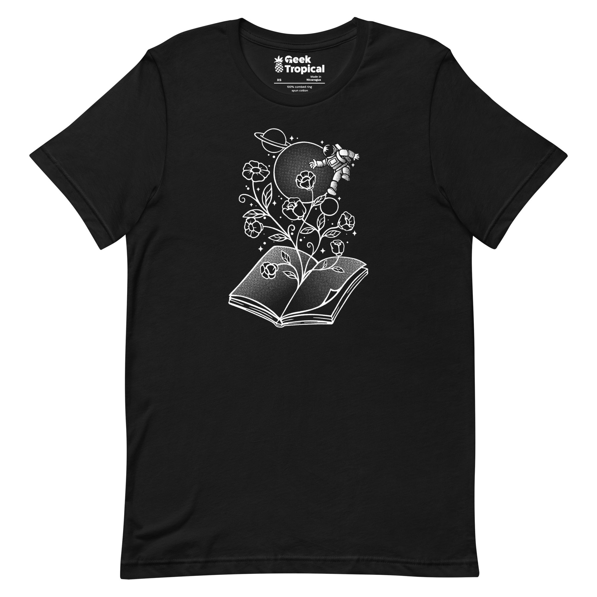 Book Garden Minimalist T-Shirt Geek Nerd Advertise to Meta Book Prints Botany Print