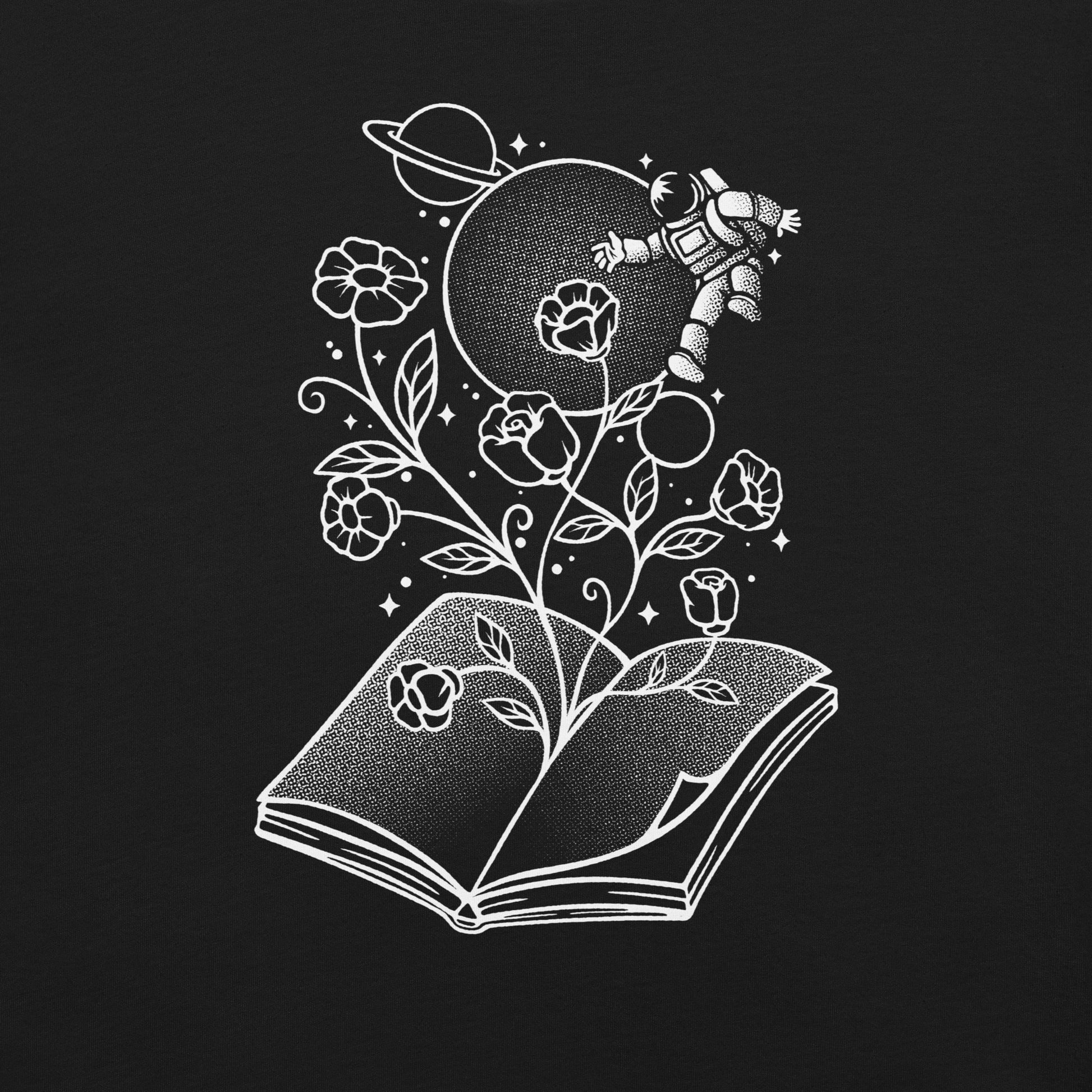 Book Garden Minimalist T-Shirt Geek Nerd Advertise to Meta Book Prints Botany Print