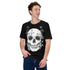 Floral Skull T-Shirt Geek Nerd Advertise to Meta Botany Print Design by Episodic Drawing
