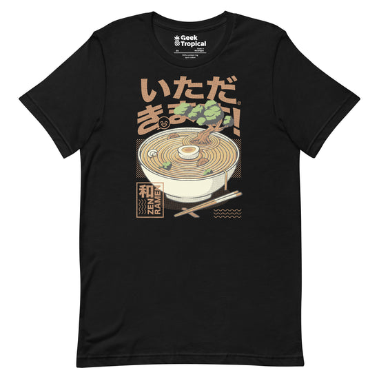 Bonsai Ramen Zen T-Shirt Geek Nerd Advertise to Meta Botany Print Design by Tobe Fonseca
